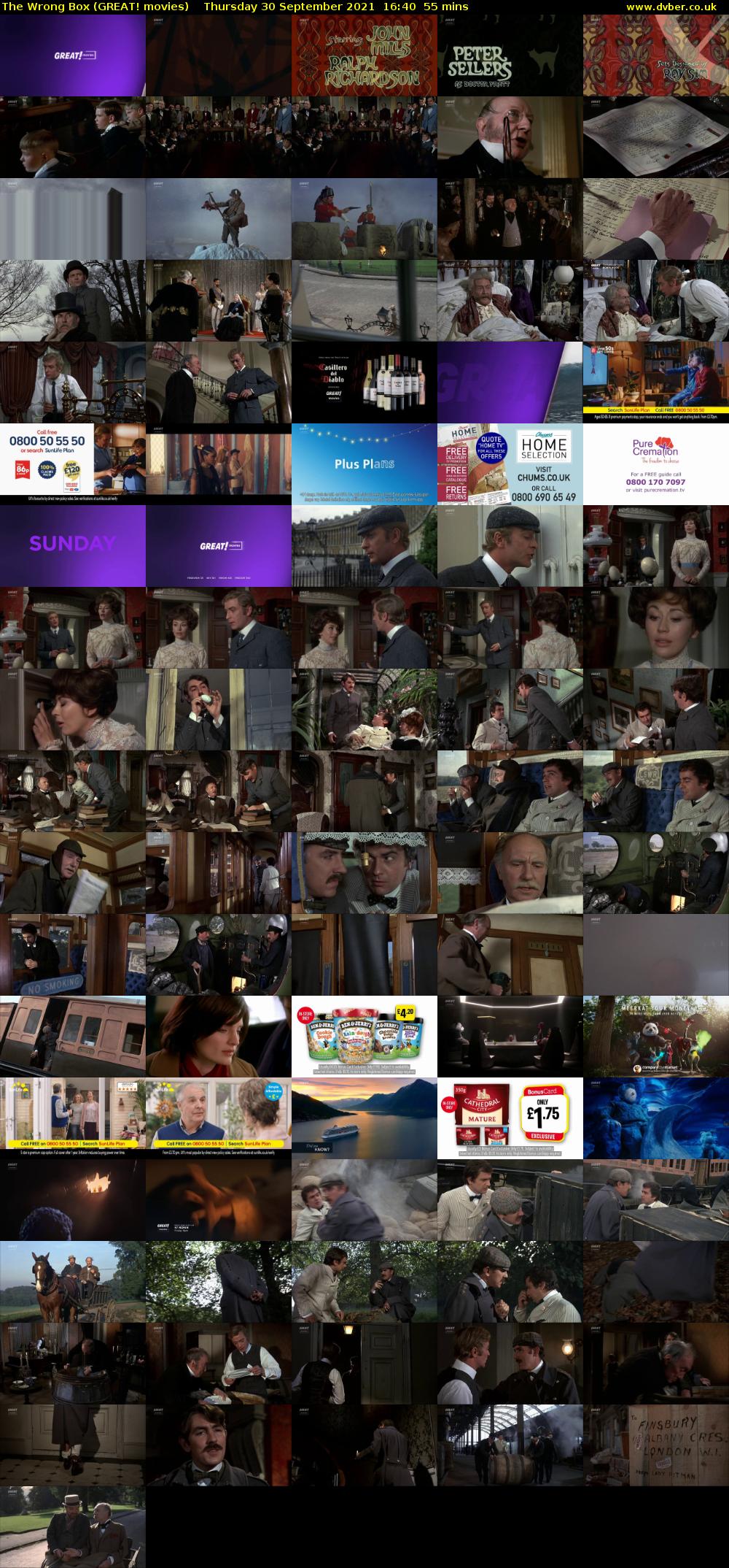 The Wrong Box (GREAT! movies) Thursday 30 September 2021 16:40 - 17:35
