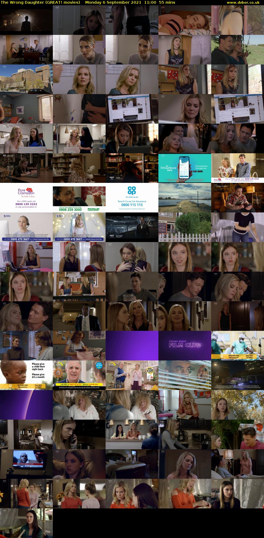 The Wrong Daughter (GREAT! movies) Monday 6 September 2021 11:00 - 11:55