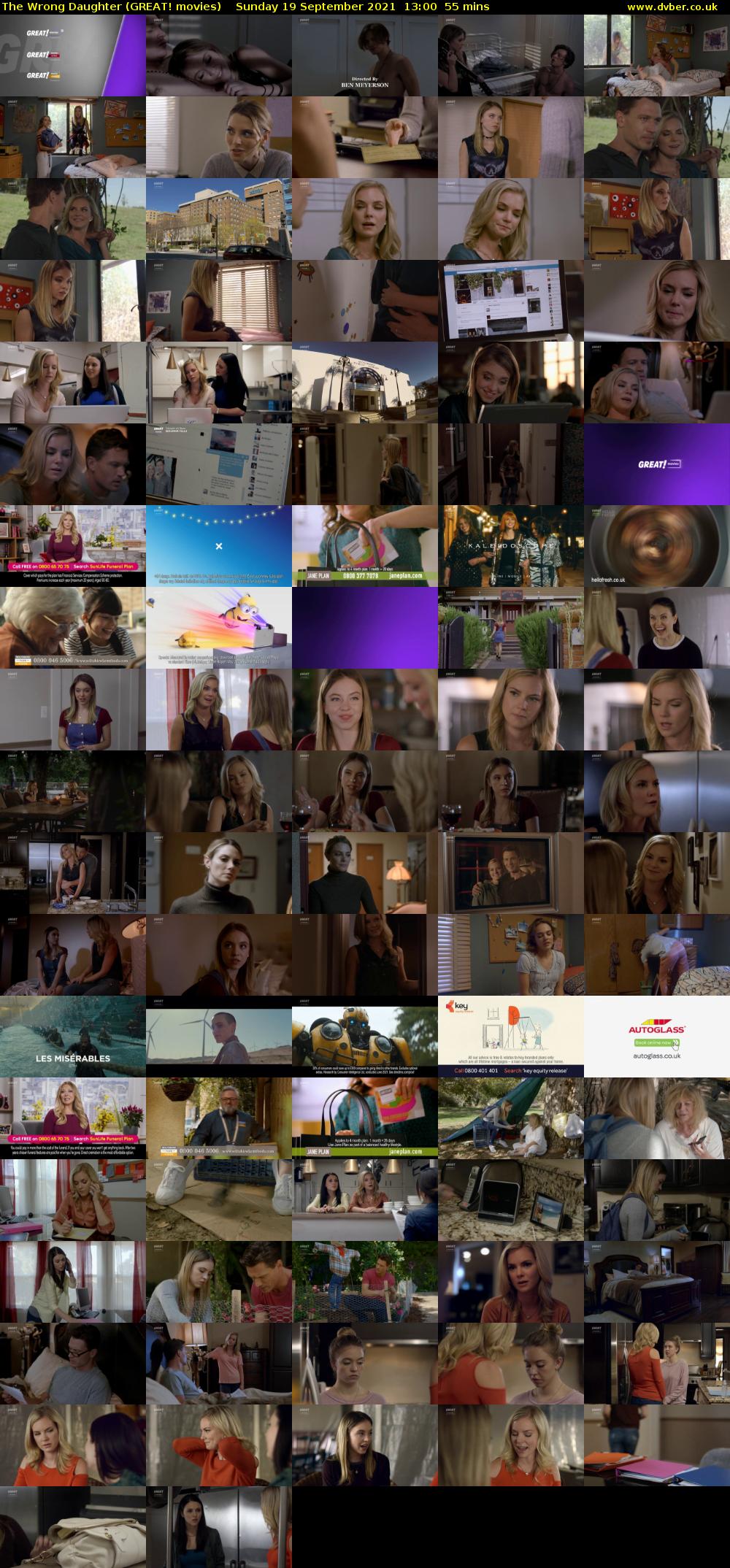 The Wrong Daughter (GREAT! movies) Sunday 19 September 2021 13:00 - 13:55