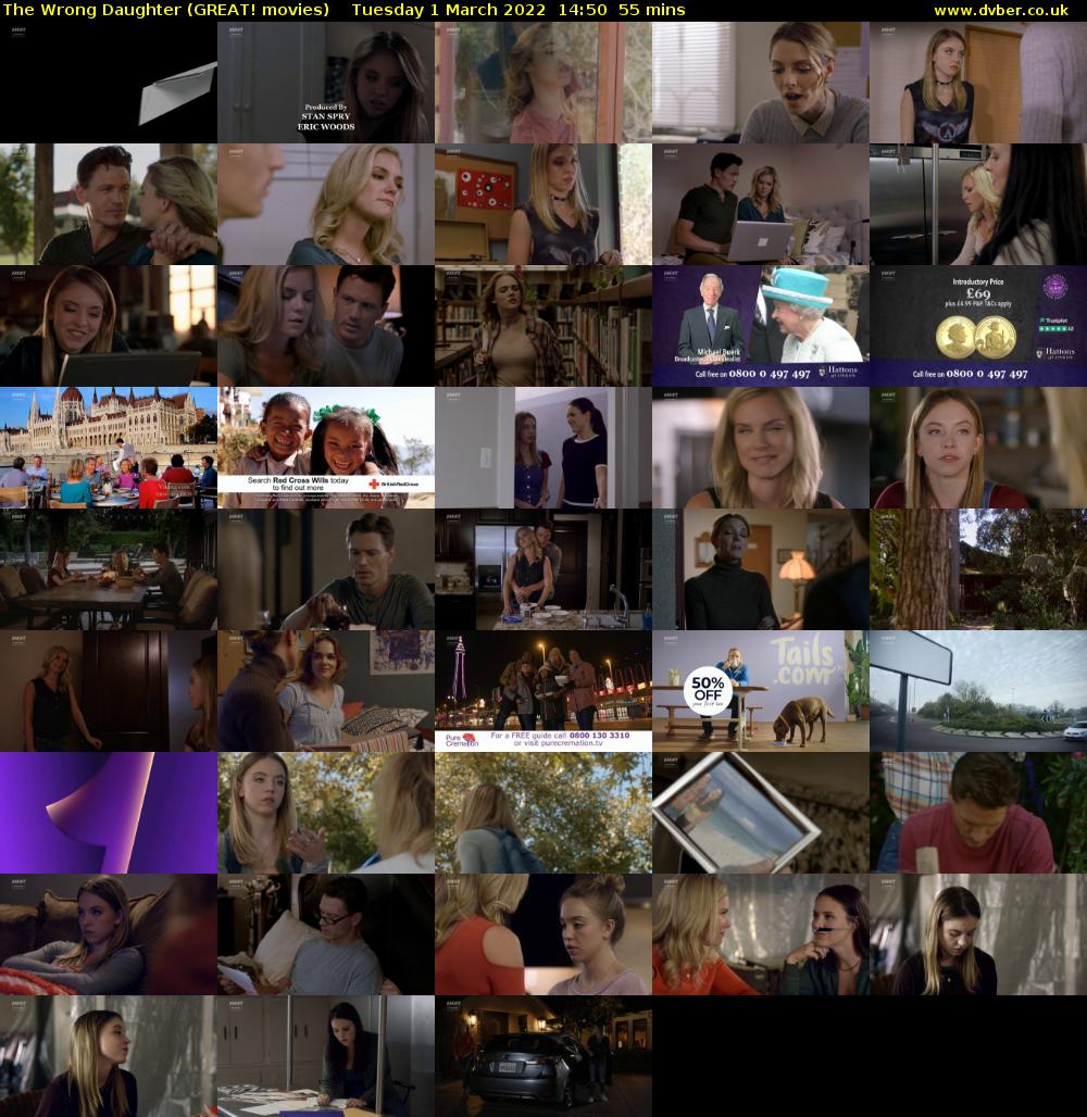 The Wrong Daughter (GREAT! movies) Tuesday 1 March 2022 14:50 - 15:45