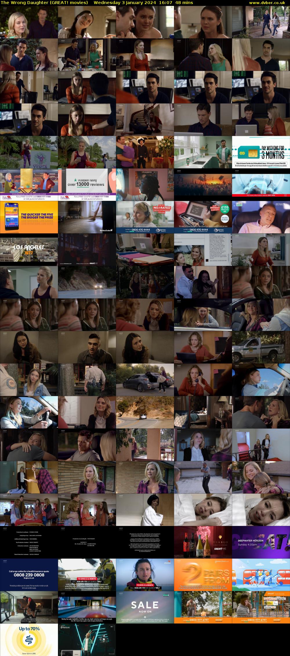 The Wrong Daughter (GREAT! movies) Wednesday 3 January 2024 16:07 - 16:55
