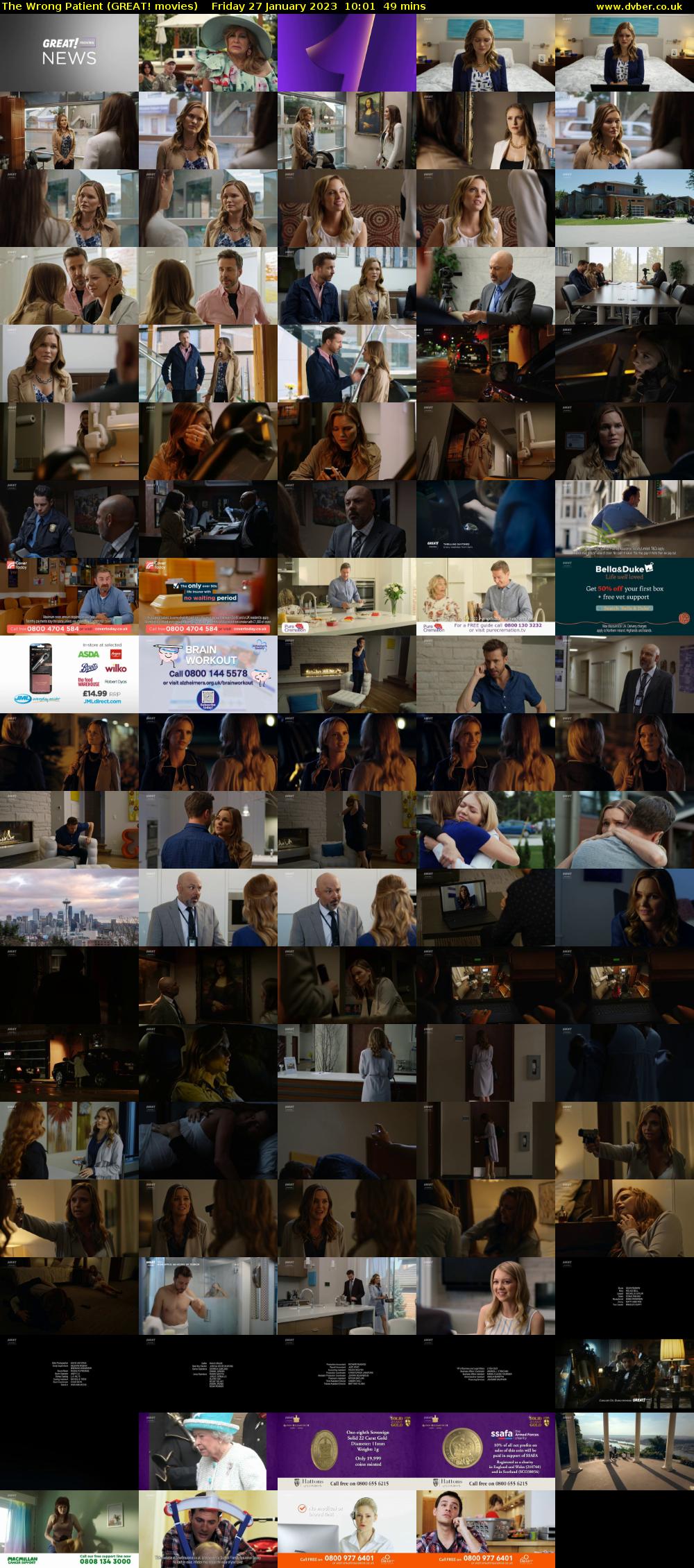 The Wrong Patient (GREAT! movies) Friday 27 January 2023 10:01 - 10:50