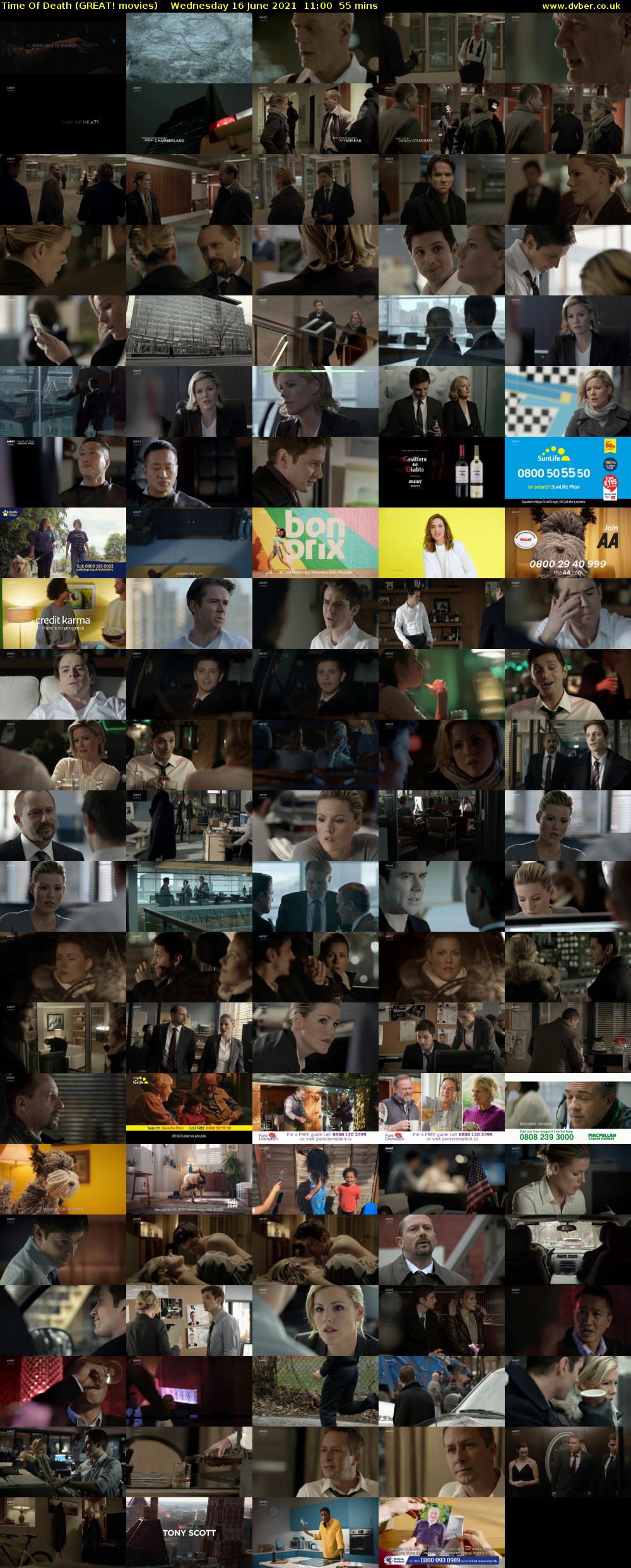 Time Of Death (GREAT! movies) Wednesday 16 June 2021 11:00 - 11:55