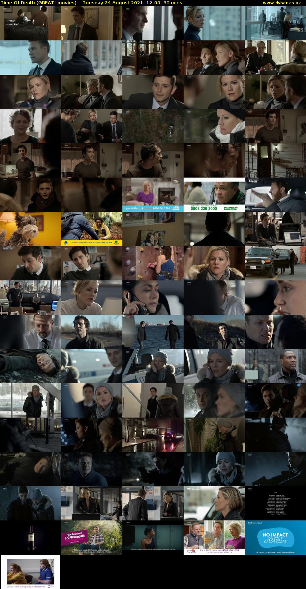 Time Of Death (GREAT! movies) Tuesday 24 August 2021 12:00 - 12:50