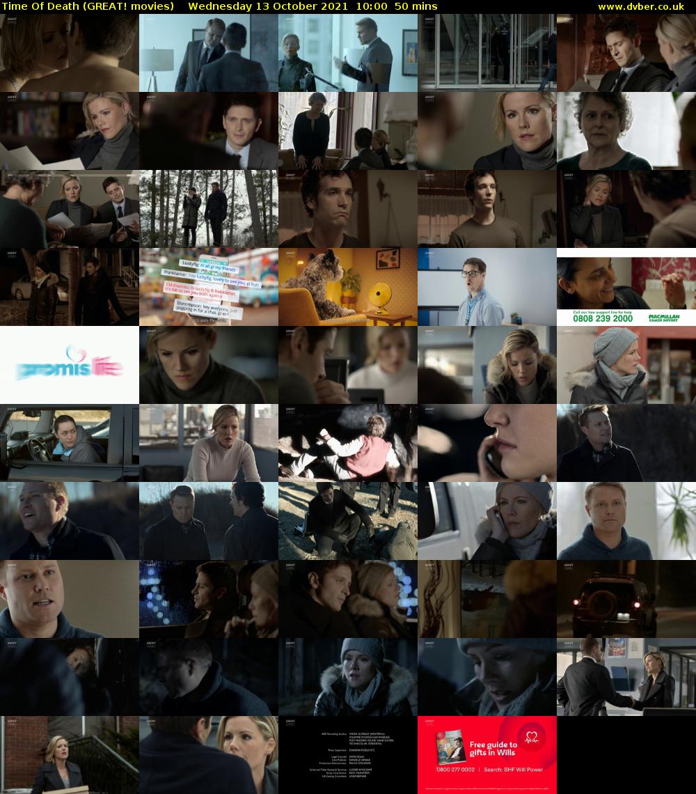 Time Of Death (GREAT! movies) Wednesday 13 October 2021 10:00 - 10:50