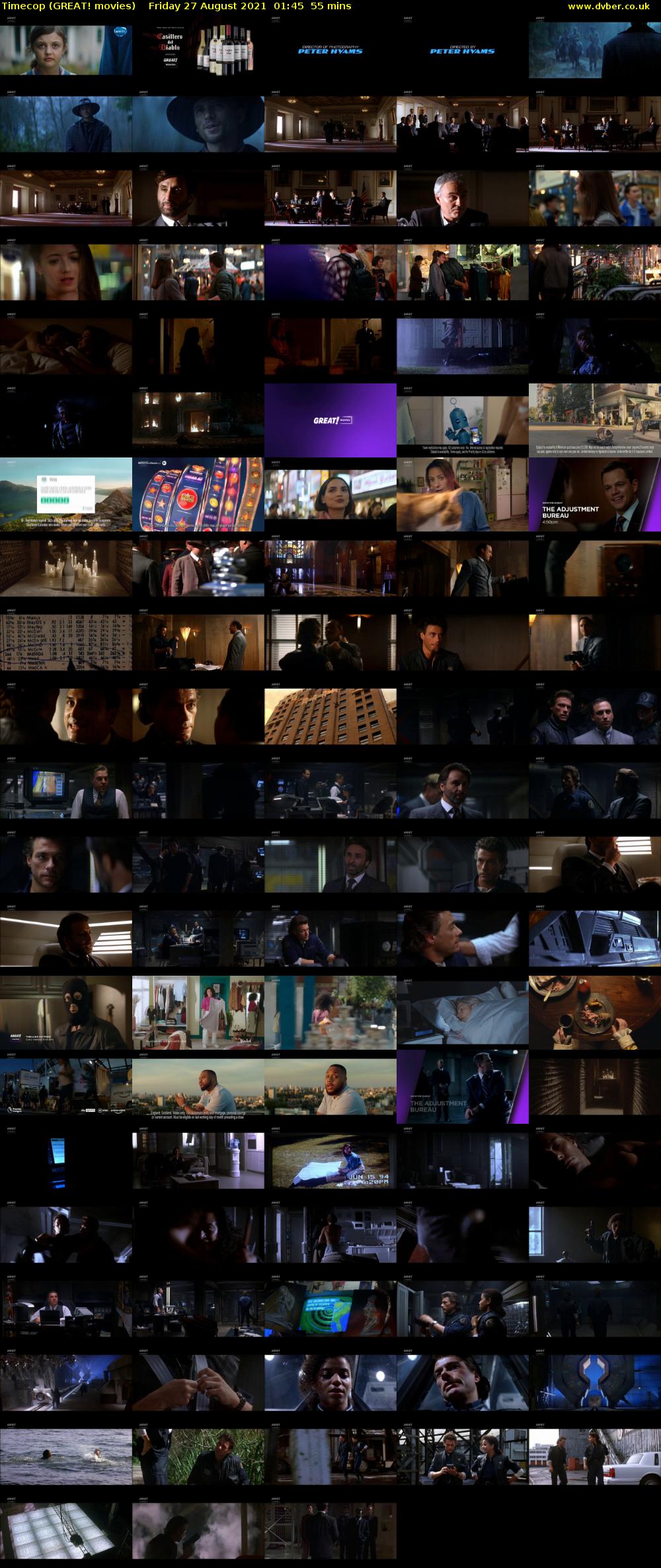 Timecop (GREAT! movies) Friday 27 August 2021 01:45 - 02:40