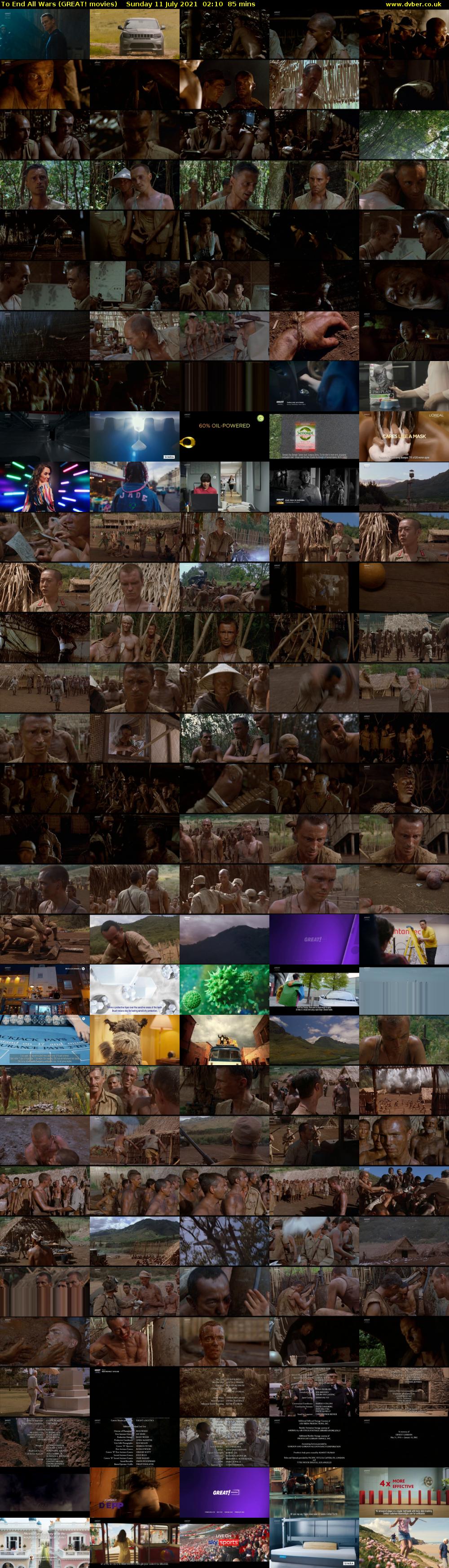 To End All Wars (GREAT! movies) Sunday 11 July 2021 02:10 - 03:35