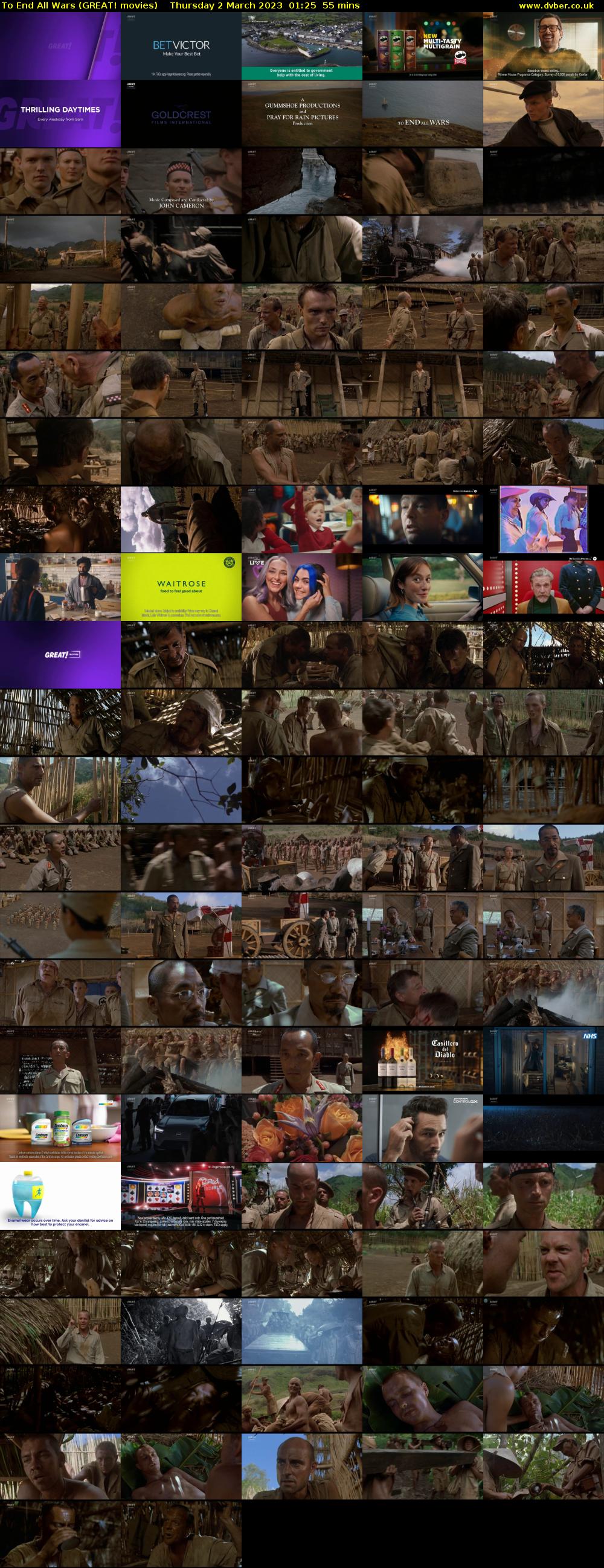 To End All Wars (GREAT! movies) Thursday 2 March 2023 01:25 - 02:20