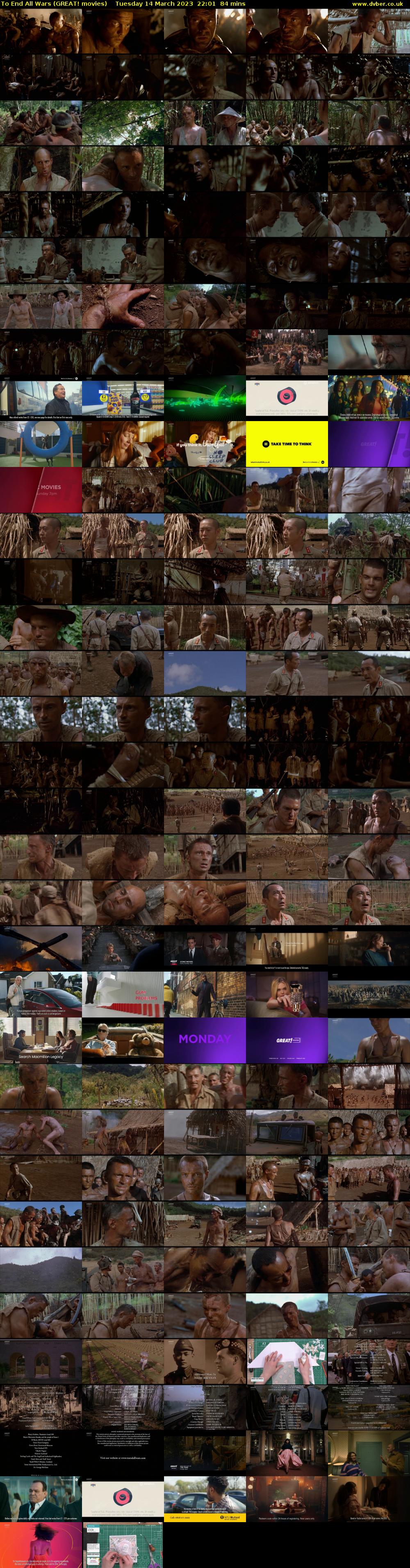 To End All Wars (GREAT! movies) Tuesday 14 March 2023 22:01 - 23:25
