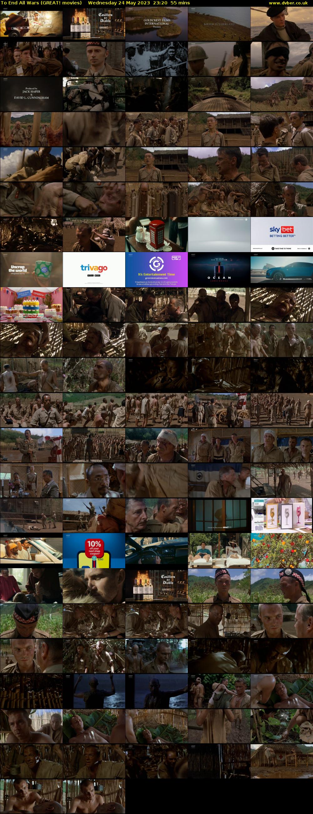 To End All Wars (GREAT! movies) Wednesday 24 May 2023 23:20 - 00:15