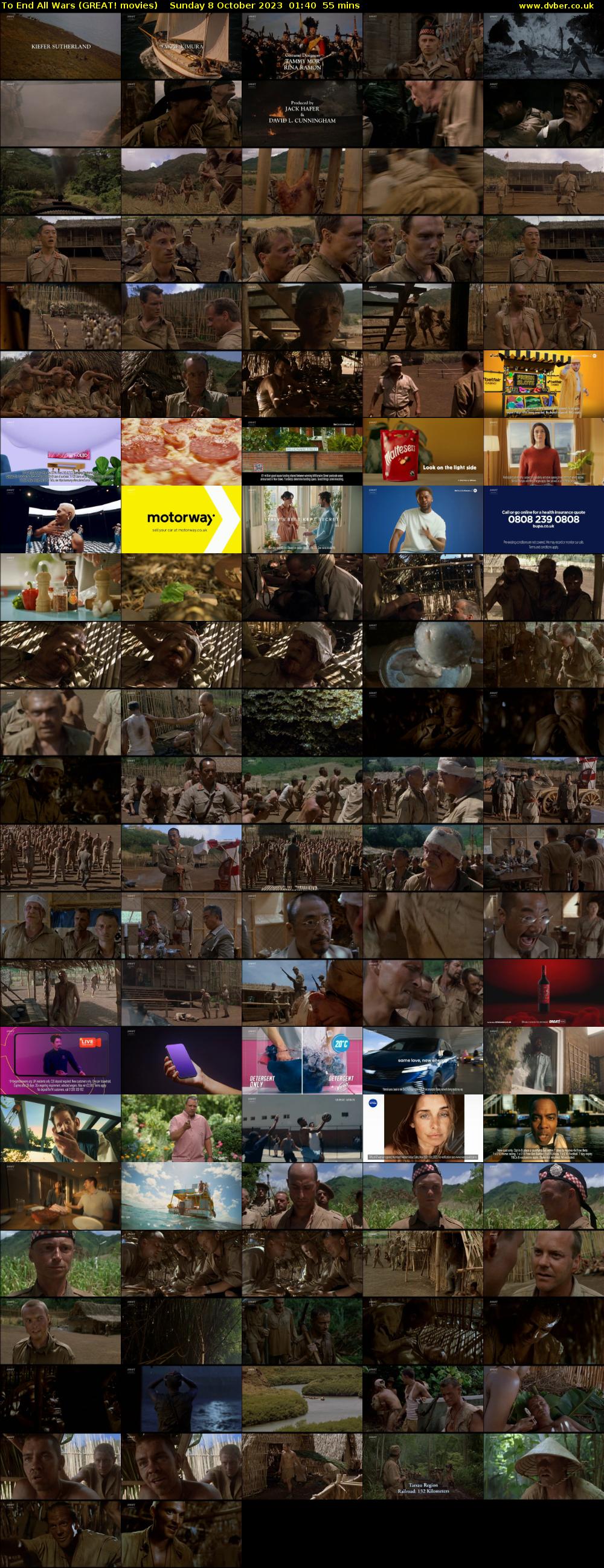 To End All Wars (GREAT! movies) Sunday 8 October 2023 01:40 - 02:35
