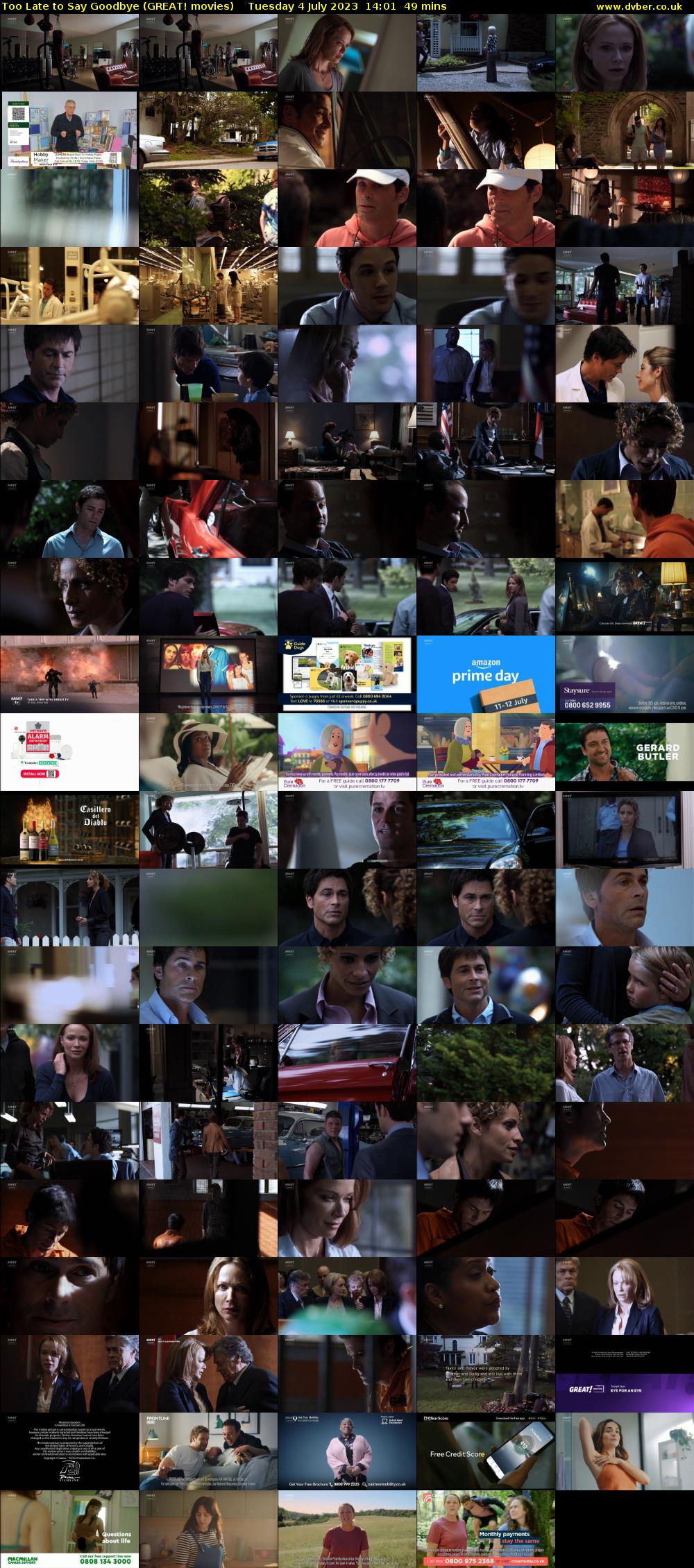 Too Late to Say Goodbye (GREAT! movies) Tuesday 4 July 2023 14:01 - 14:50