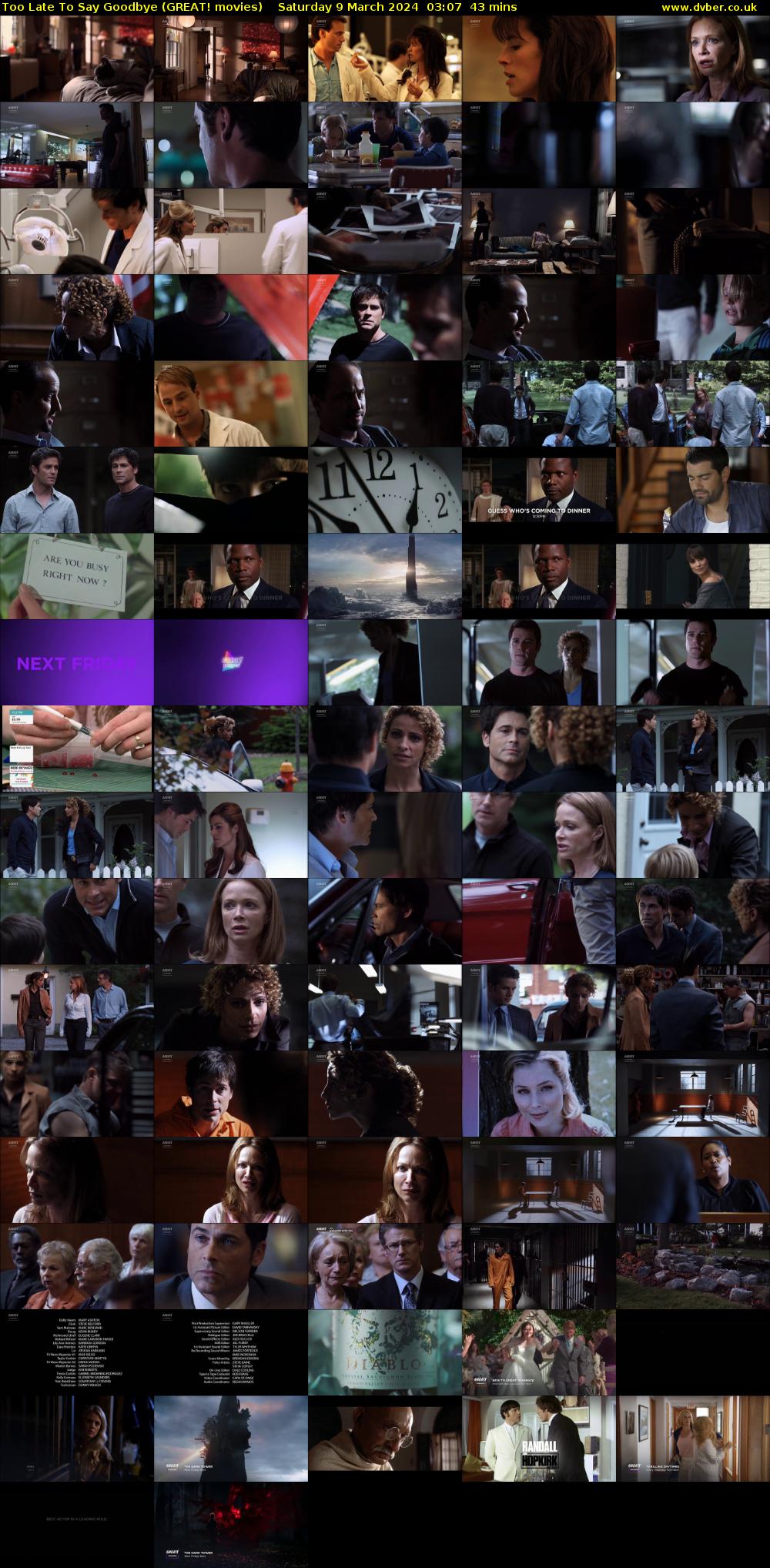 Too Late to Say Goodbye (GREAT! movies) Saturday 9 March 2024 03:07 - 03:50