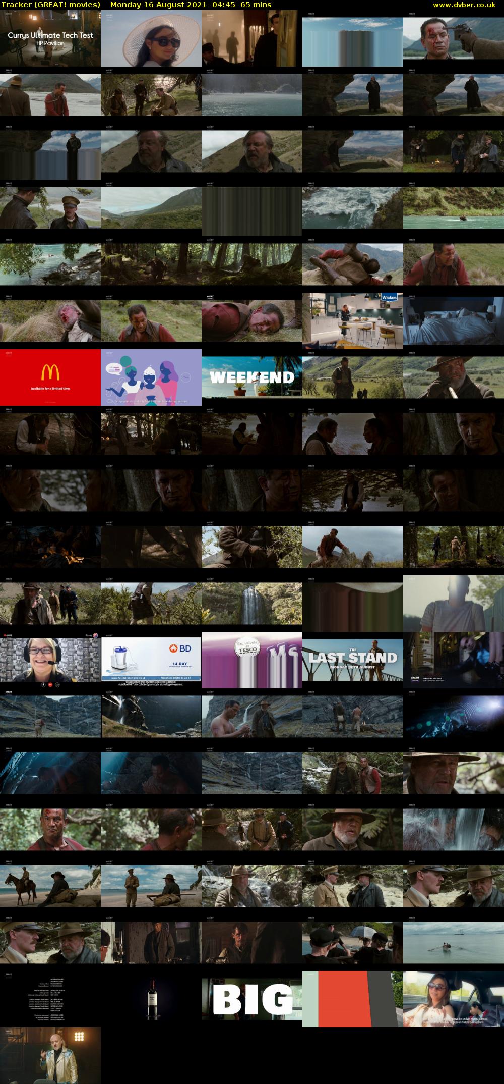 Tracker (GREAT! movies) Monday 16 August 2021 04:45 - 05:50