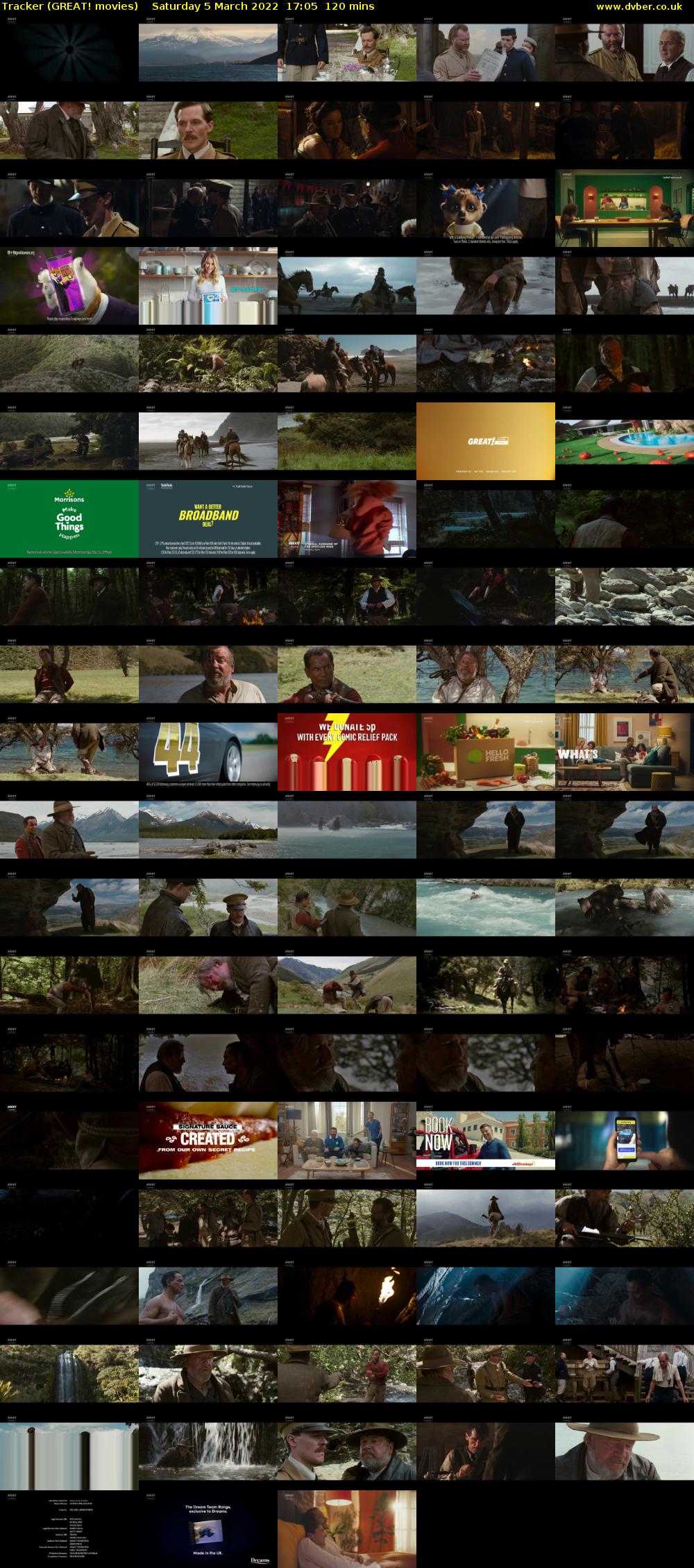 Tracker (GREAT! movies) Saturday 5 March 2022 17:05 - 19:05