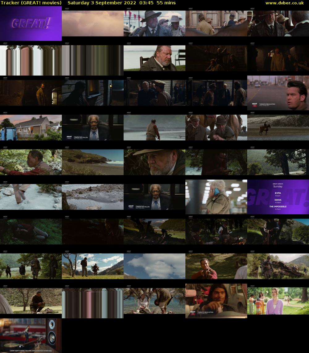Tracker (GREAT! movies) Saturday 3 September 2022 03:45 - 04:40