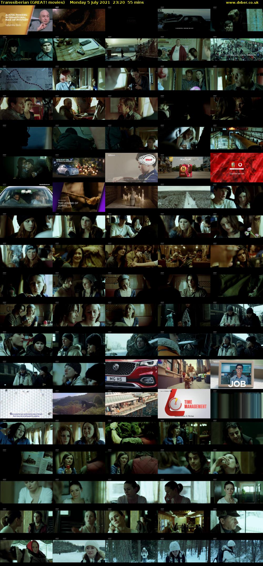 Transsiberian (GREAT! movies) Monday 5 July 2021 23:20 - 00:15