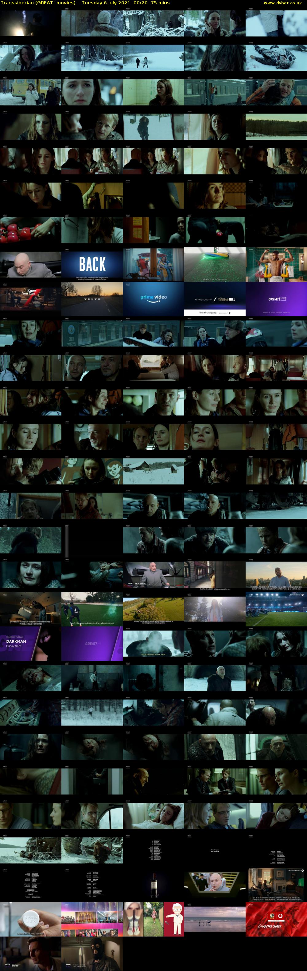 Transsiberian (GREAT! movies) Tuesday 6 July 2021 00:20 - 01:35