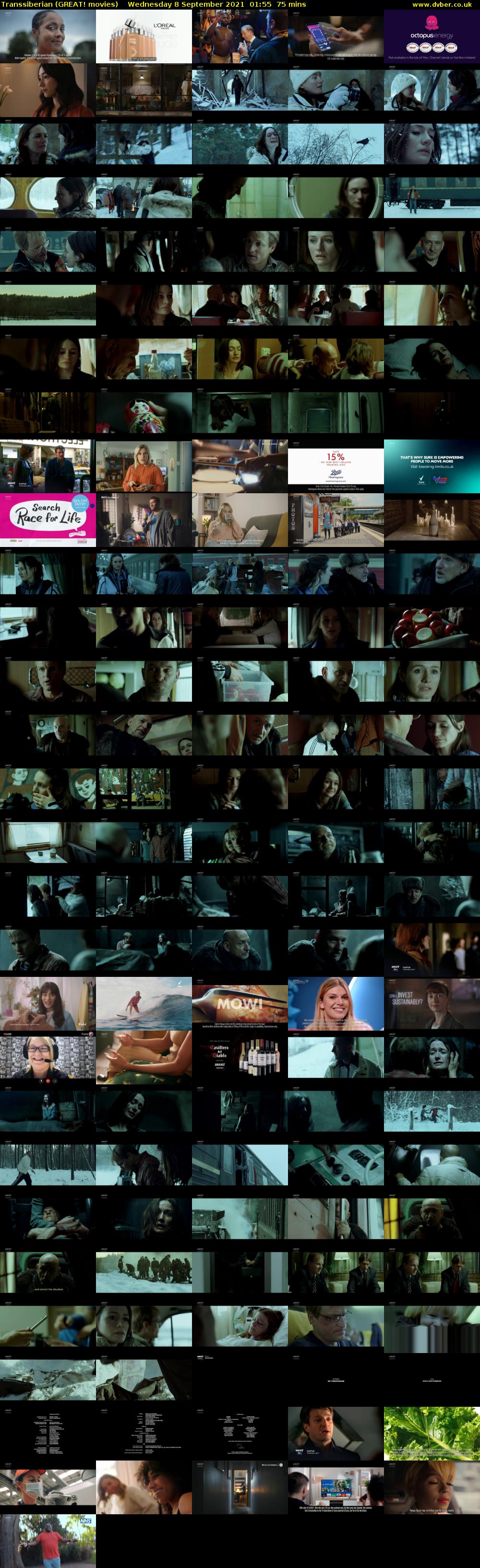 Transsiberian (GREAT! movies) Wednesday 8 September 2021 01:55 - 03:10