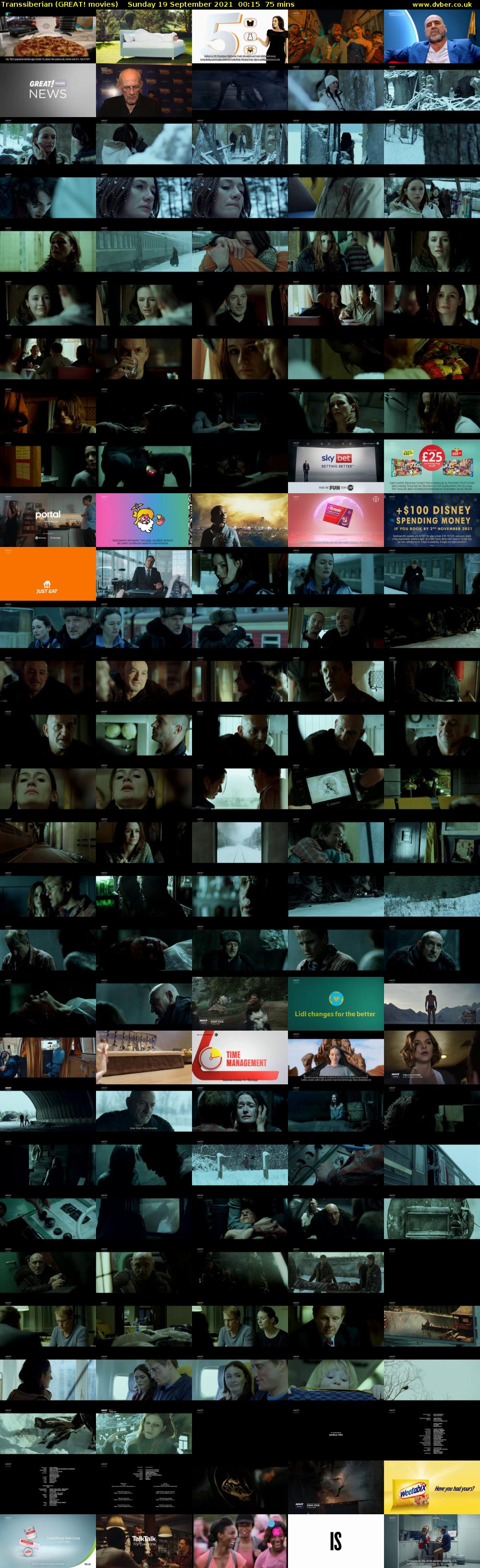 Transsiberian (GREAT! movies) Sunday 19 September 2021 00:15 - 01:30