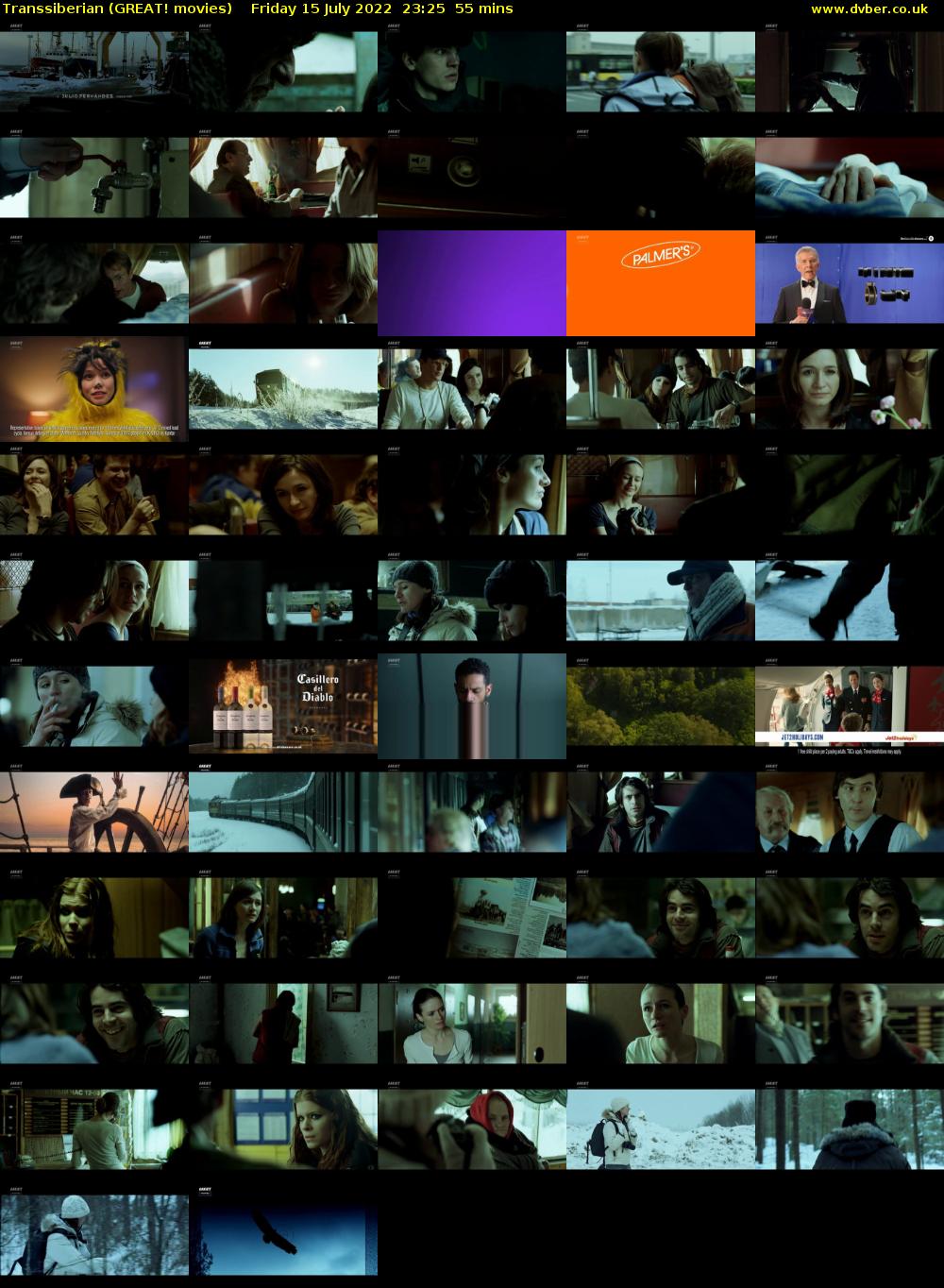 Transsiberian (GREAT! movies) Friday 15 July 2022 23:25 - 00:20