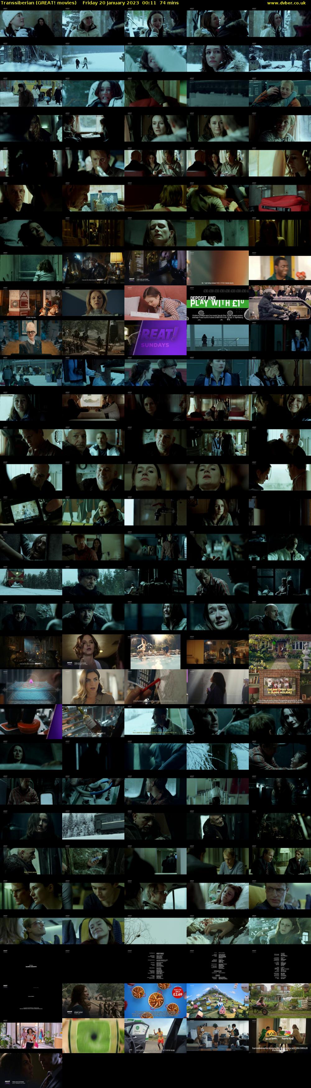 Transsiberian (GREAT! movies) Friday 20 January 2023 00:11 - 01:25