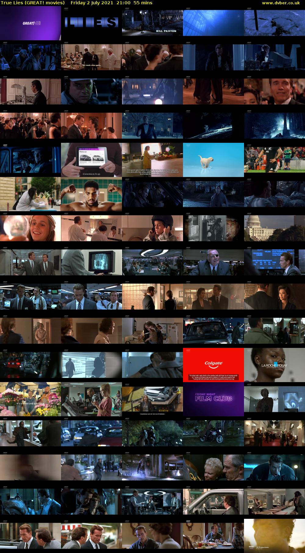 True Lies (GREAT! movies) Friday 2 July 2021 21:00 - 21:55