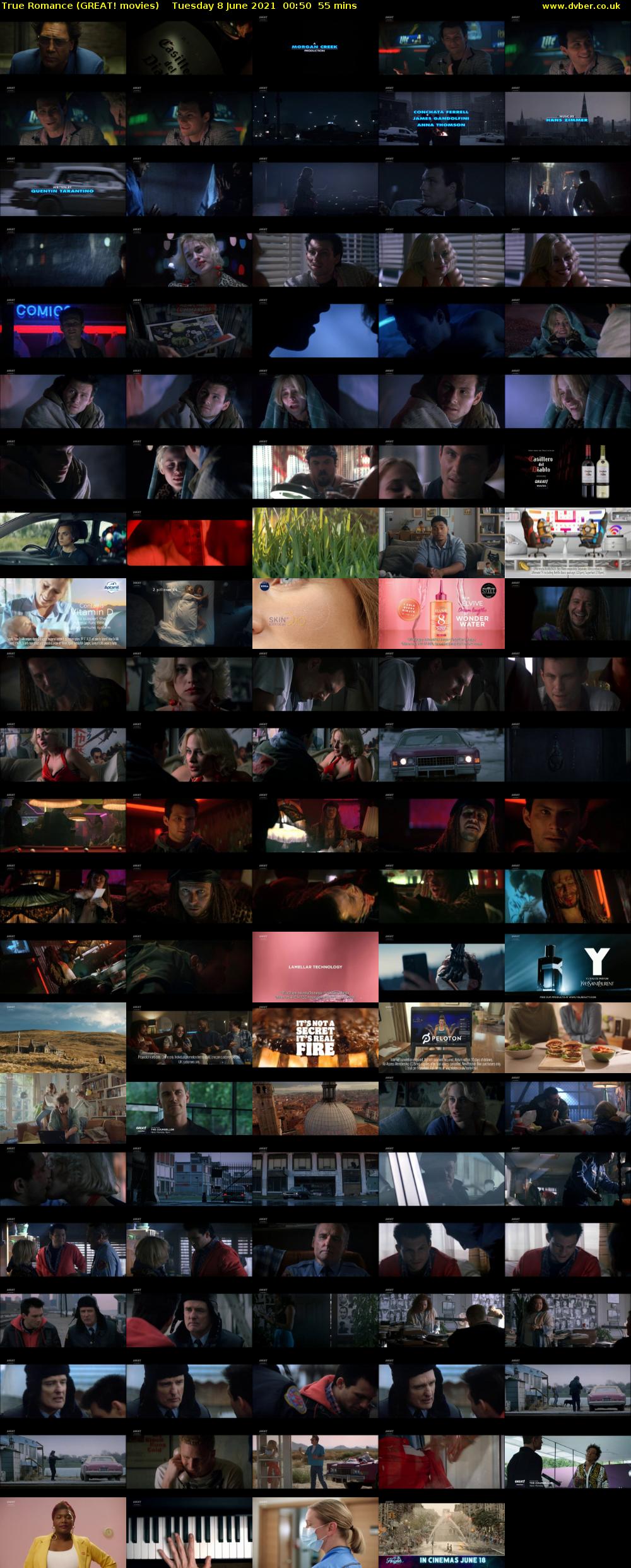 True Romance (GREAT! movies) Tuesday 8 June 2021 00:50 - 01:45