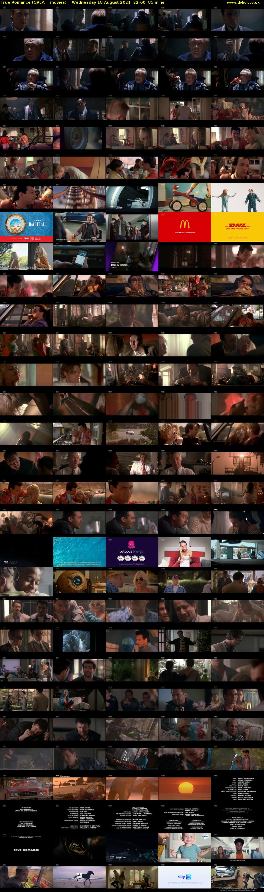 True Romance (GREAT! movies) Wednesday 18 August 2021 22:00 - 23:25