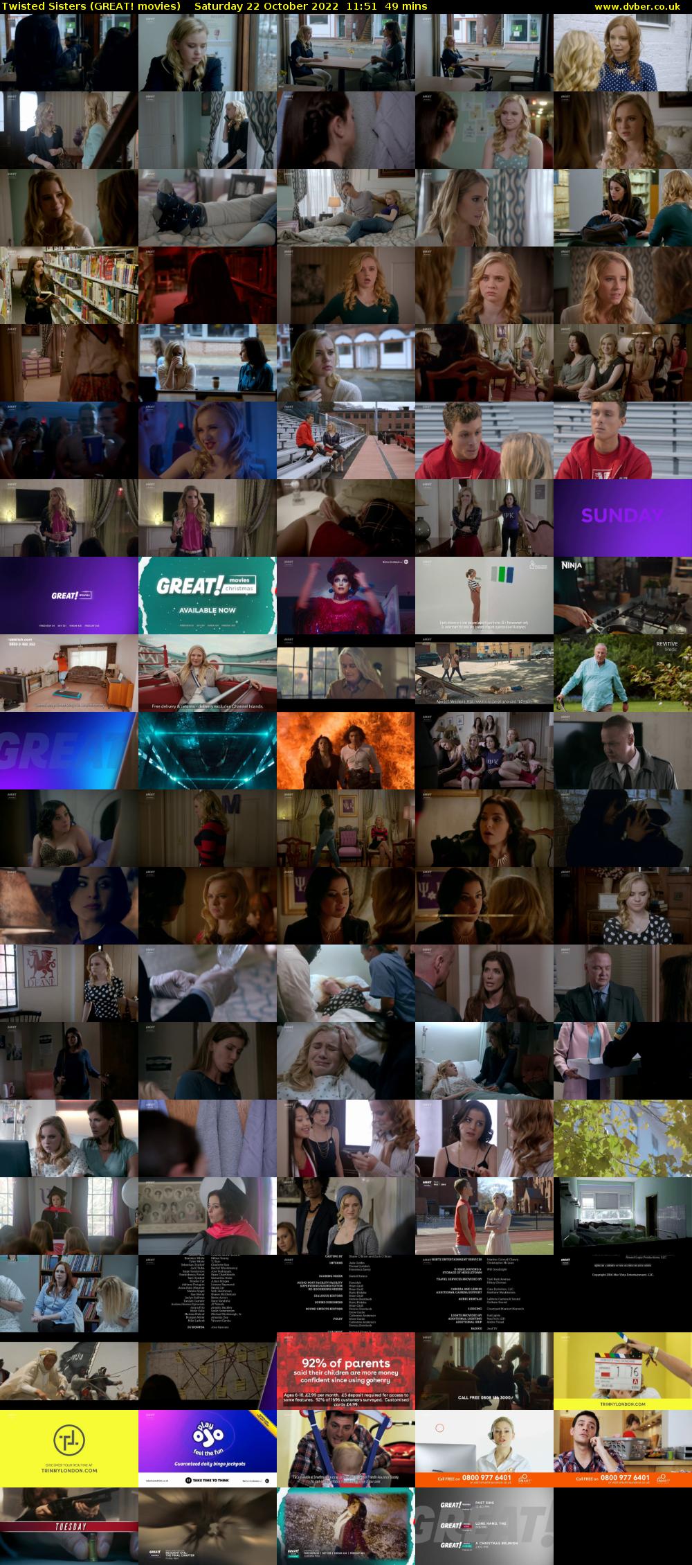 Twisted Sisters (GREAT! movies) Saturday 22 October 2022 11:51 - 12:40