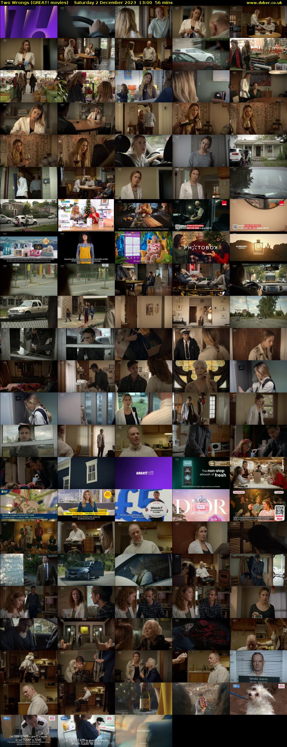 Two Wrongs (GREAT! movies) Saturday 2 December 2023 13:00 - 13:56