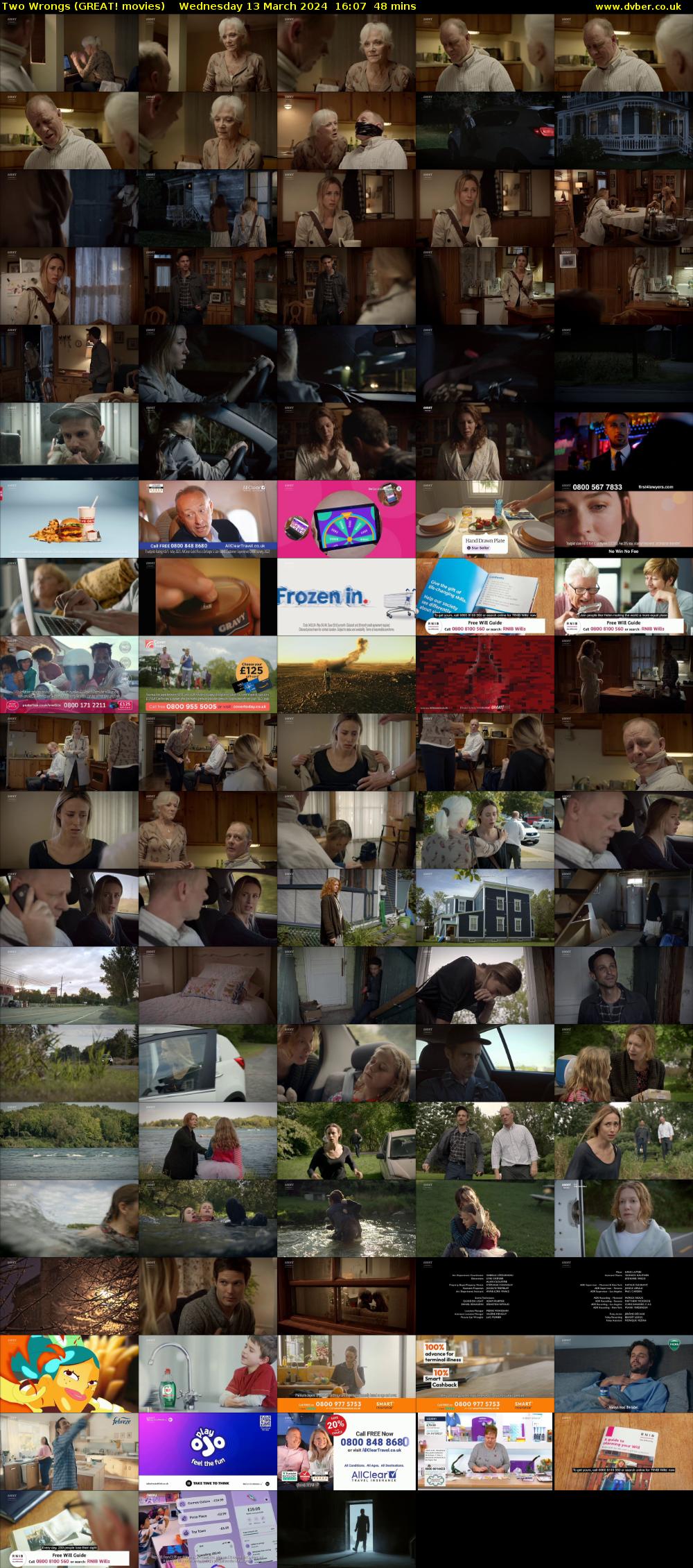 Two Wrongs (GREAT! movies) Wednesday 13 March 2024 16:07 - 16:55