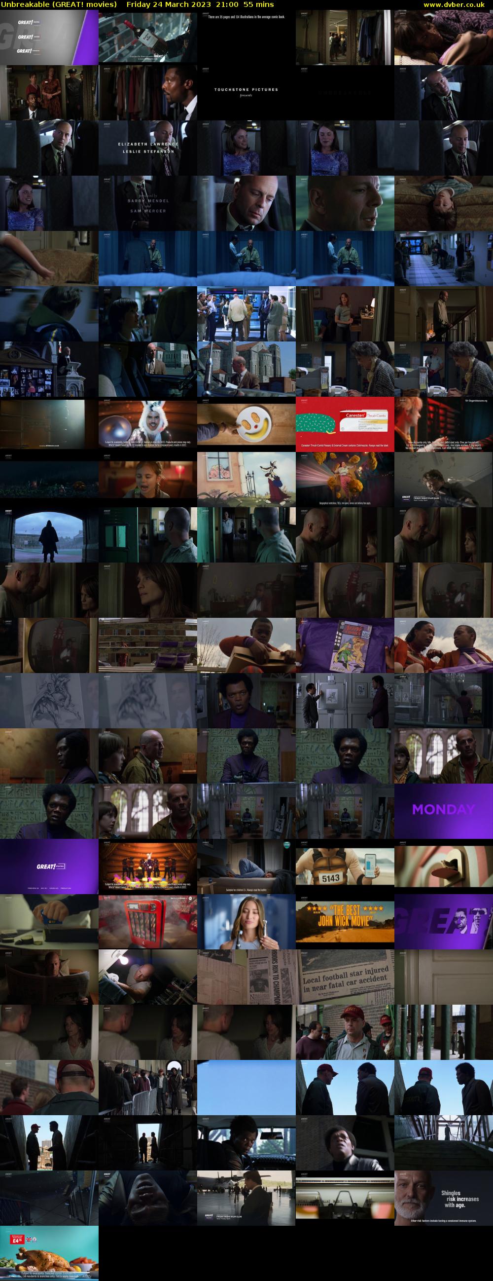 Unbreakable (GREAT! movies) Friday 24 March 2023 21:00 - 21:55