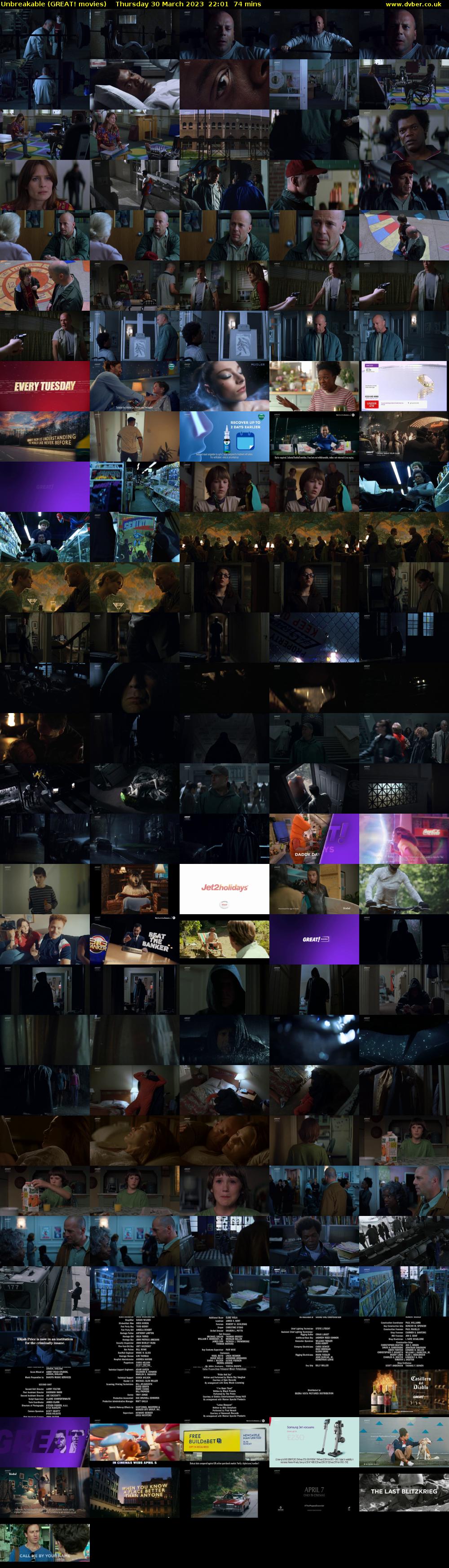 Unbreakable (GREAT! movies) Thursday 30 March 2023 22:01 - 23:15