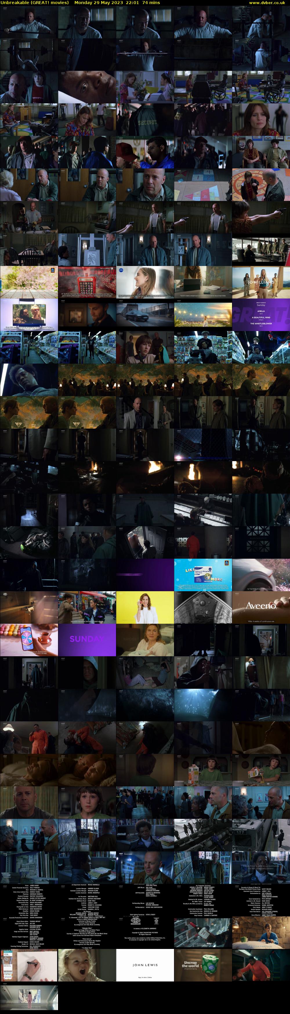 Unbreakable (GREAT! movies) Monday 29 May 2023 22:01 - 23:15