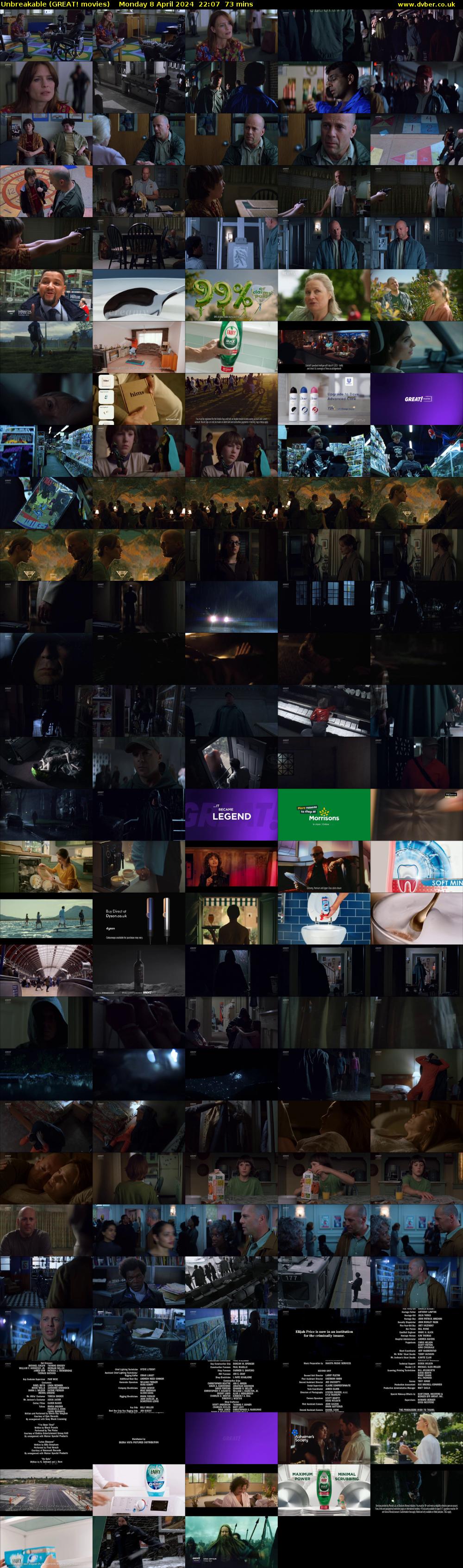 Unbreakable (GREAT! movies) Monday 8 April 2024 22:07 - 23:20
