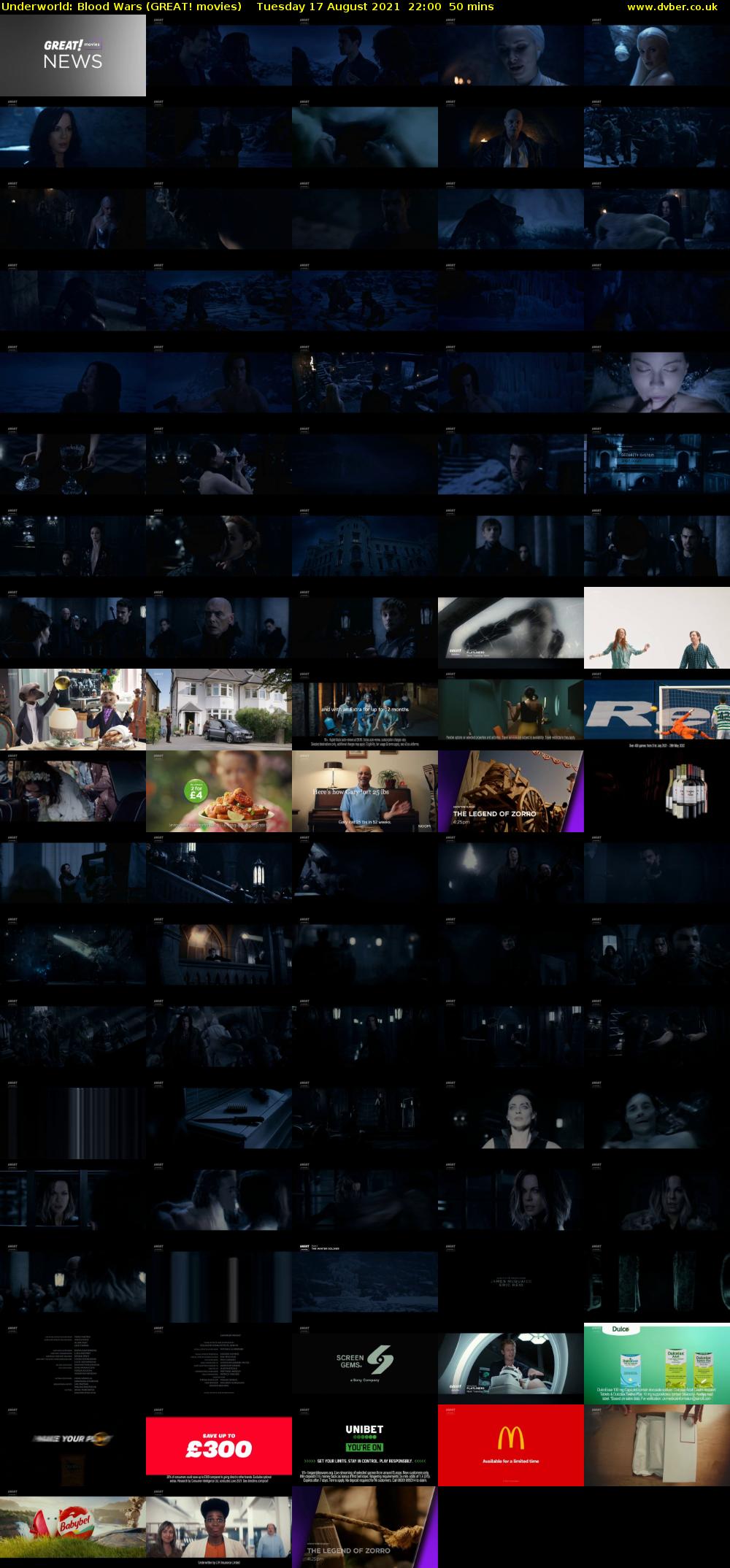 Underworld: Blood Wars (GREAT! movies) Tuesday 17 August 2021 22:00 - 22:50