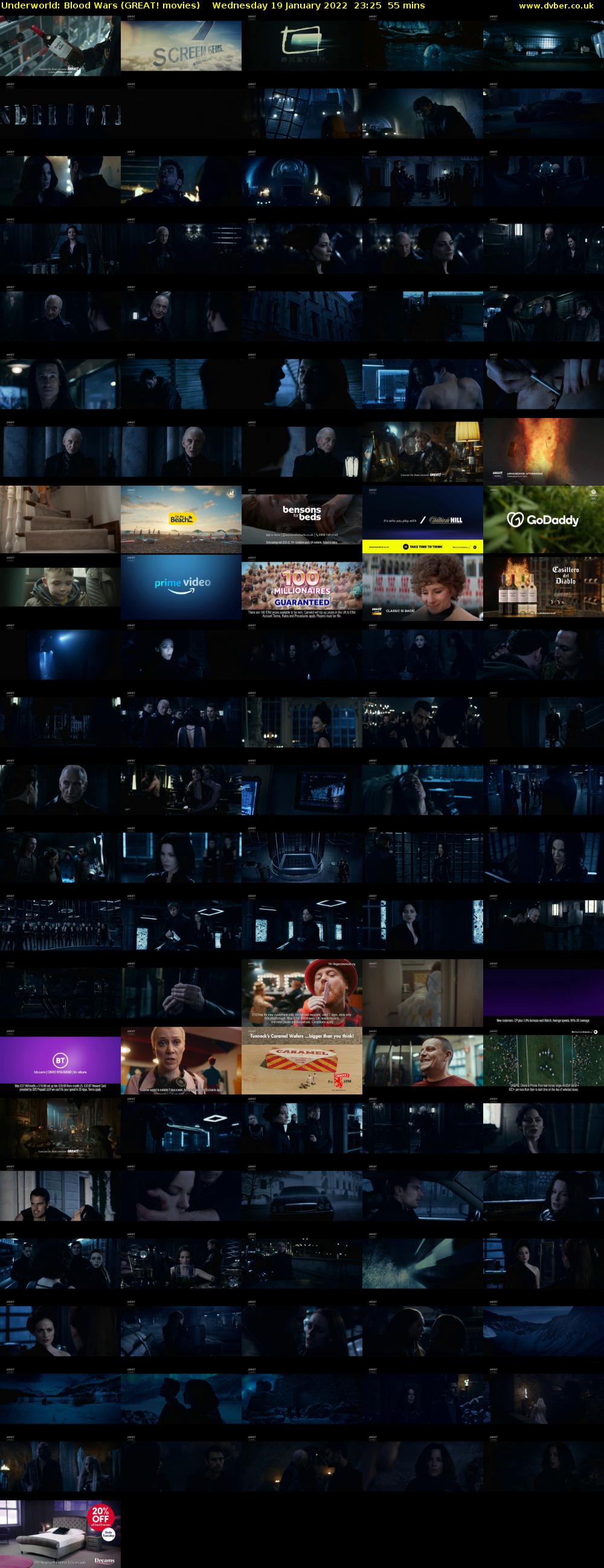 Underworld: Blood Wars (GREAT! movies) Wednesday 19 January 2022 23:25 - 00:20