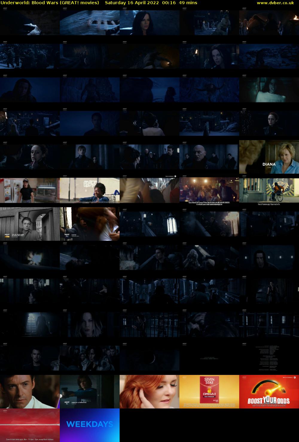 Underworld: Blood Wars (GREAT! movies) Saturday 16 April 2022 00:16 - 01:05