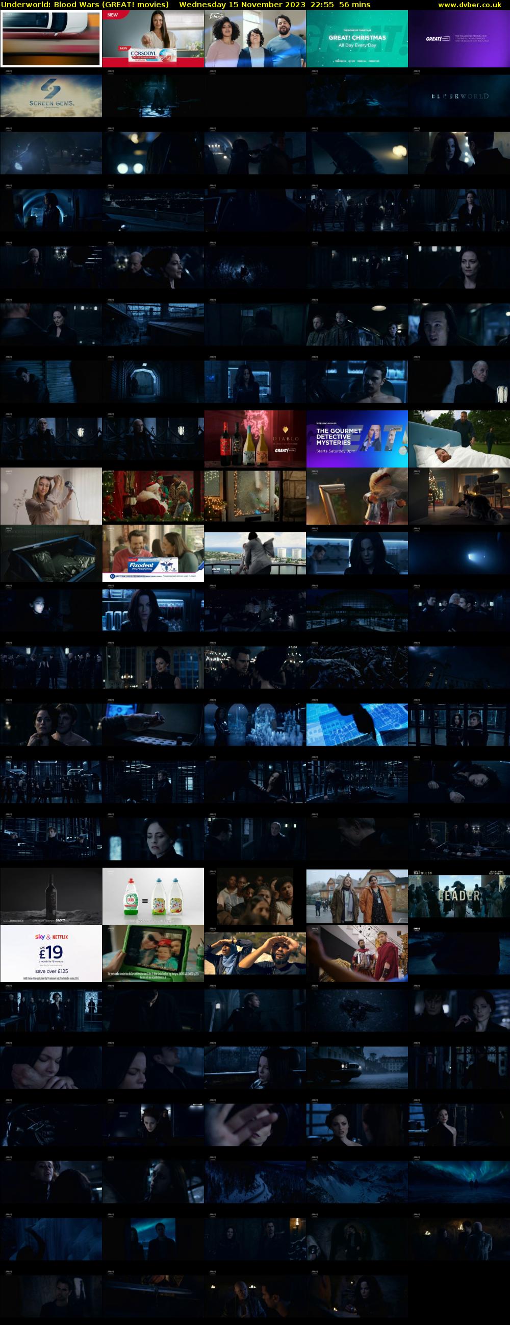 Underworld: Blood Wars (GREAT! movies) Wednesday 15 November 2023 22:55 - 23:51