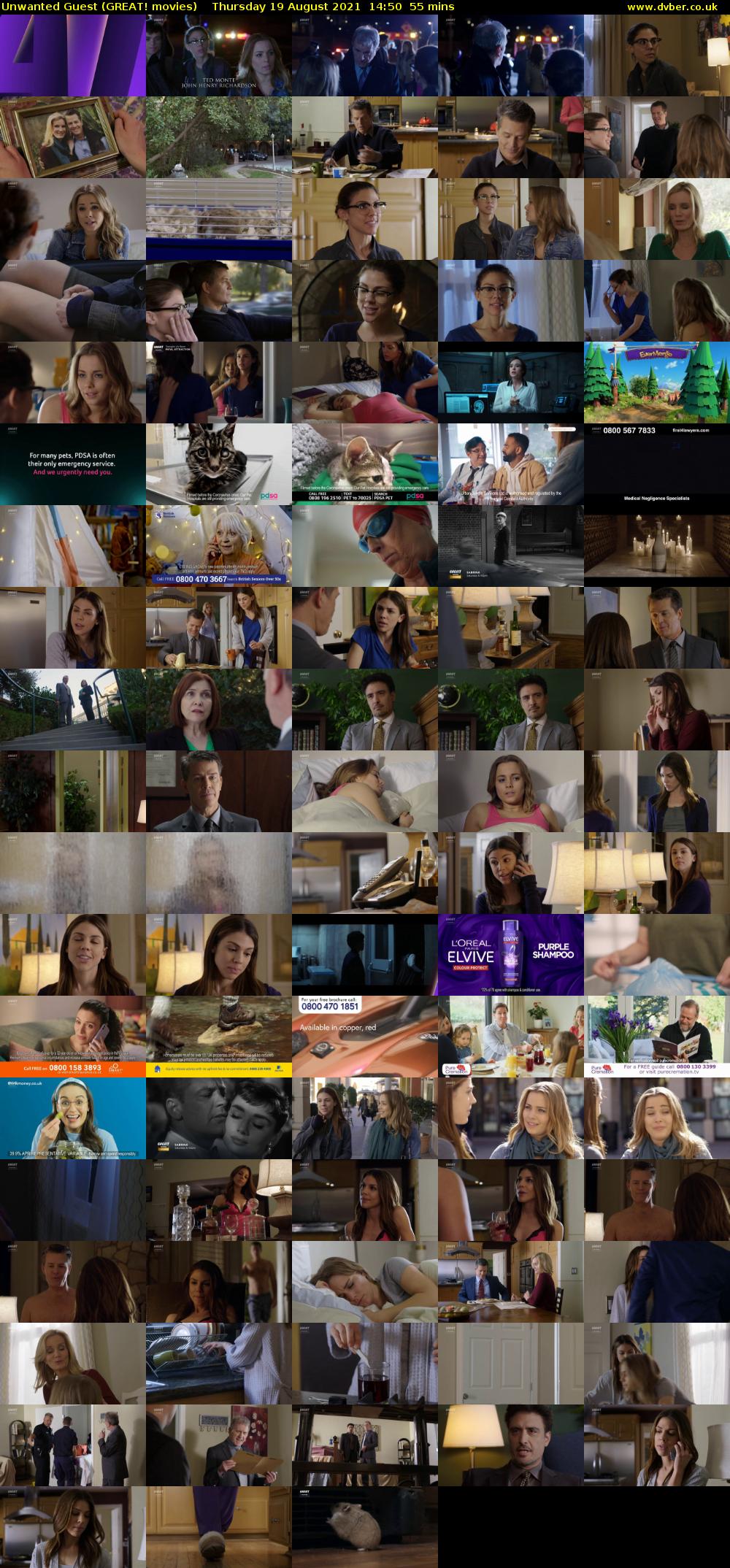 Unwanted Guest (GREAT! movies) Thursday 19 August 2021 14:50 - 15:45
