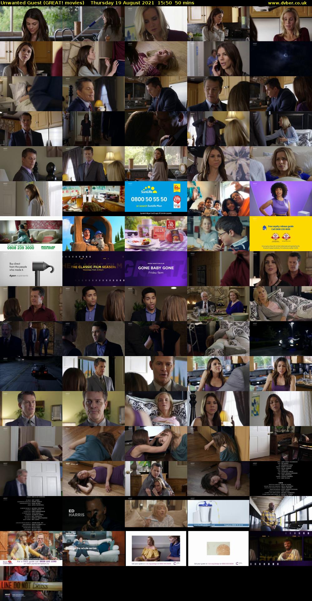 Unwanted Guest (GREAT! movies) Thursday 19 August 2021 15:50 - 16:40