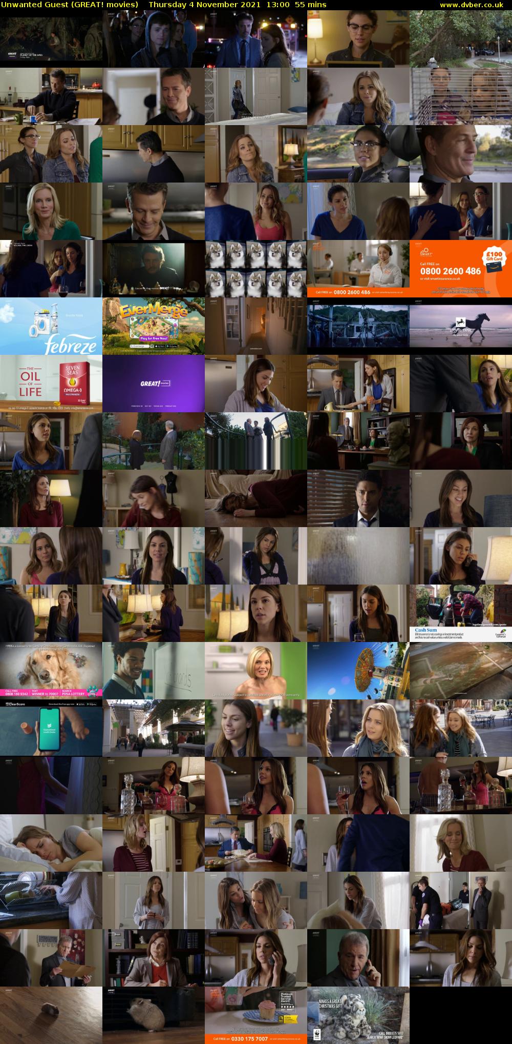 Unwanted Guest (GREAT! movies) Thursday 4 November 2021 13:00 - 13:55