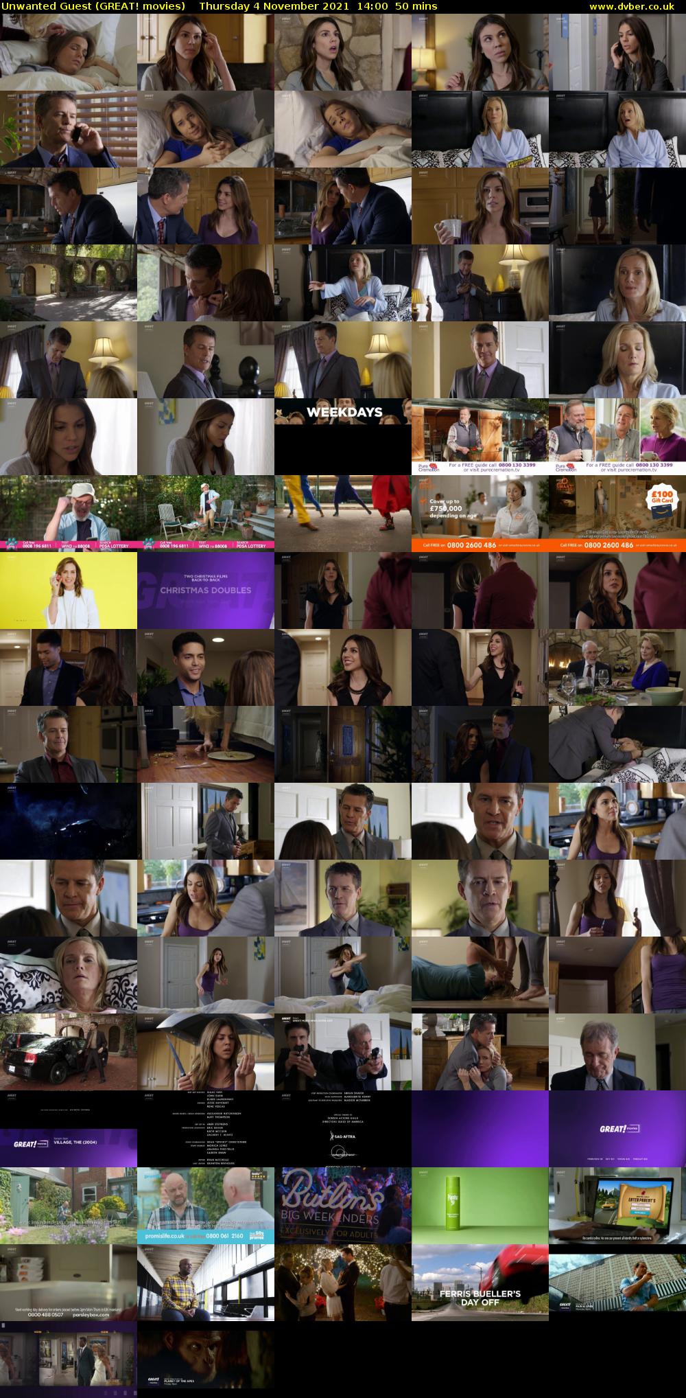 Unwanted Guest (GREAT! movies) Thursday 4 November 2021 14:00 - 14:50
