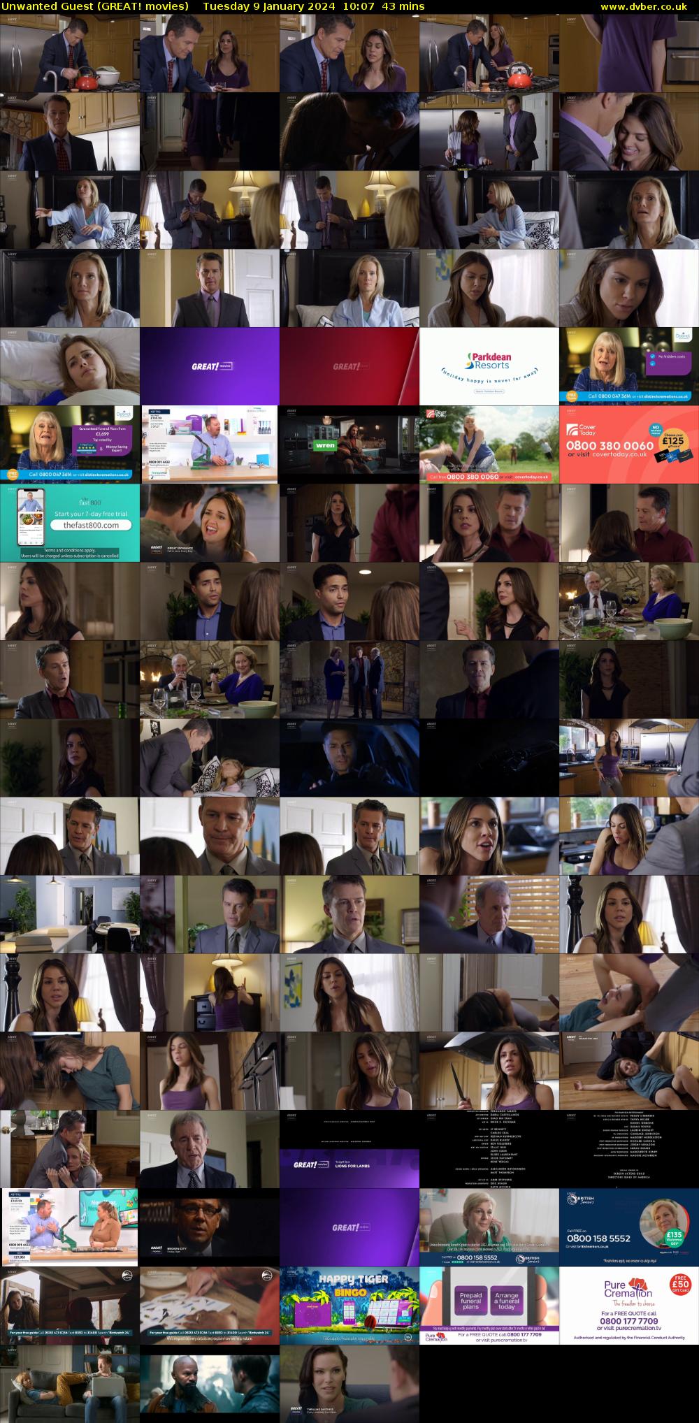 Unwanted Guest (GREAT! movies) Tuesday 9 January 2024 10:07 - 10:50