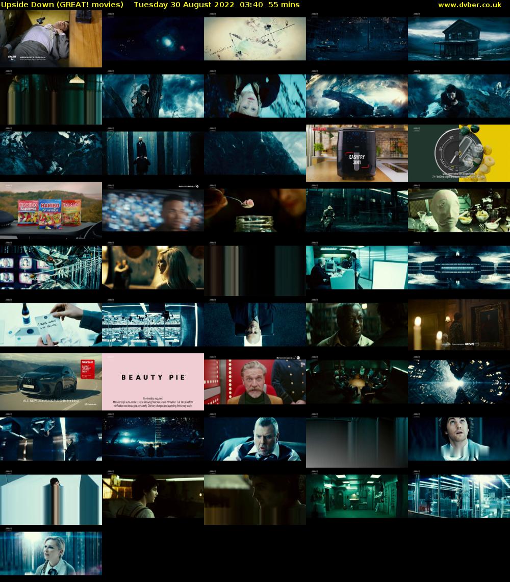 Upside Down (GREAT! movies) Tuesday 30 August 2022 03:40 - 04:35