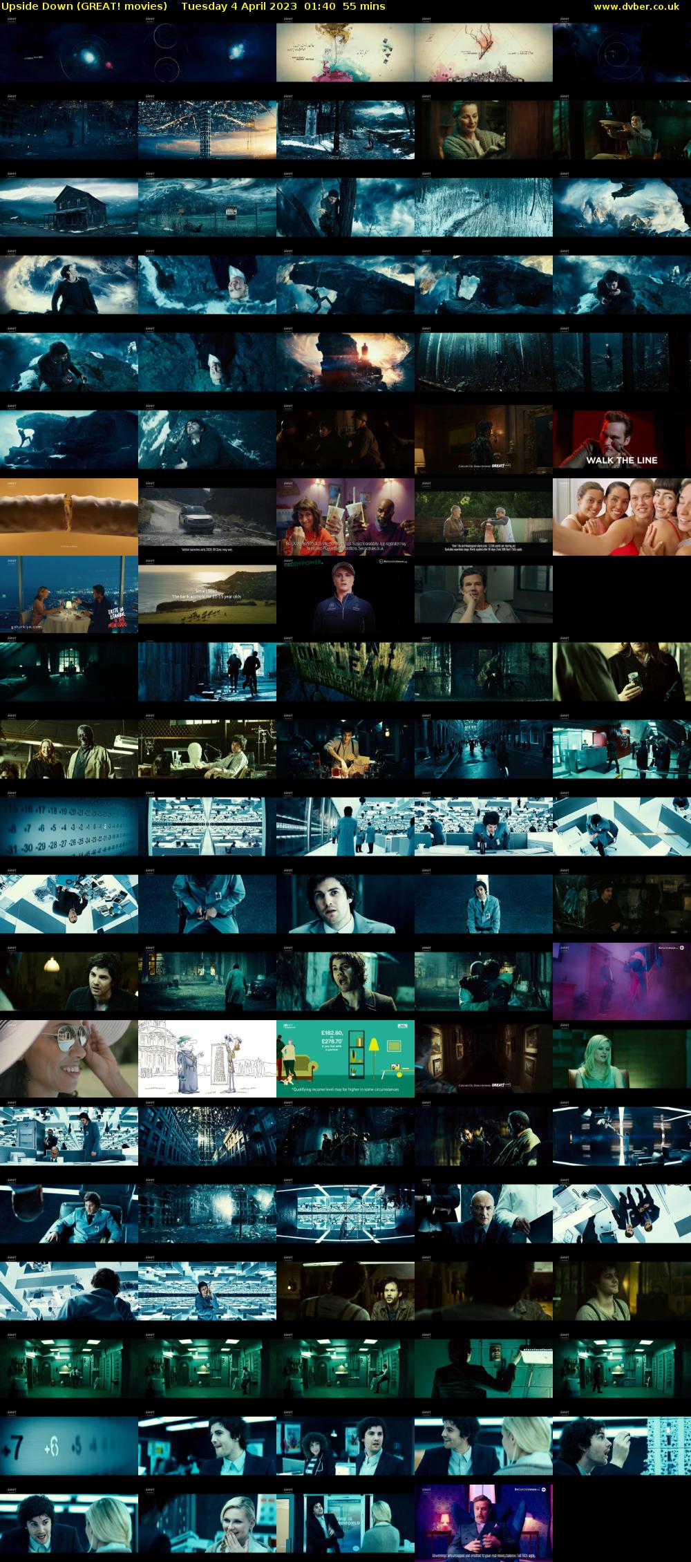 Upside Down (GREAT! movies) Tuesday 4 April 2023 01:40 - 02:35
