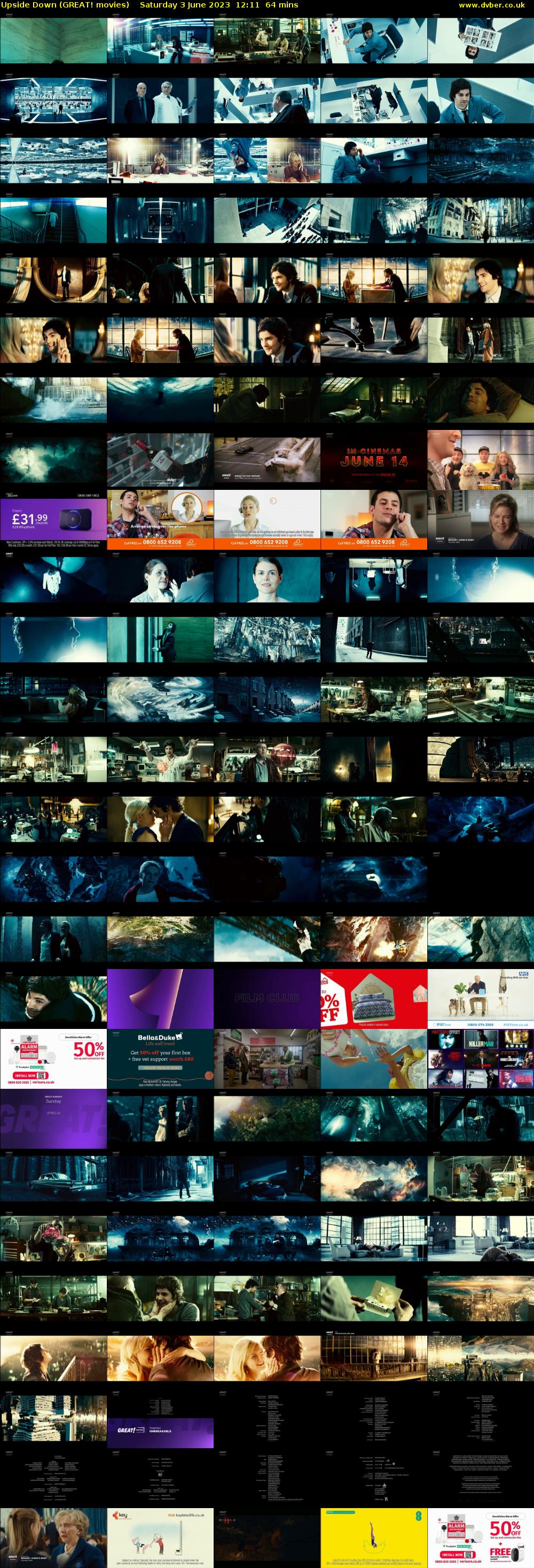 Upside Down (GREAT! movies) Saturday 3 June 2023 12:11 - 13:15