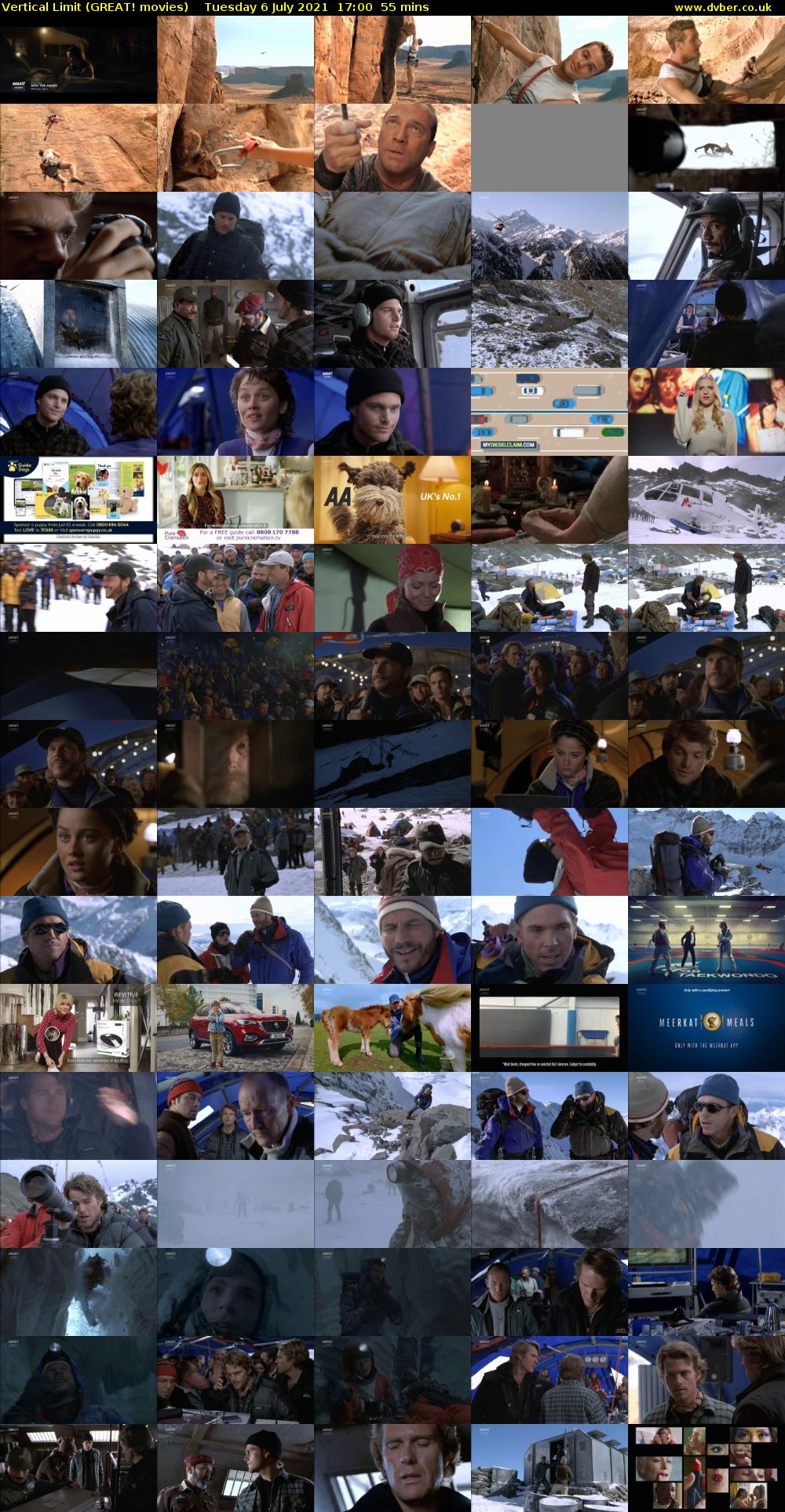 Vertical Limit (GREAT! movies) Tuesday 6 July 2021 17:00 - 17:55
