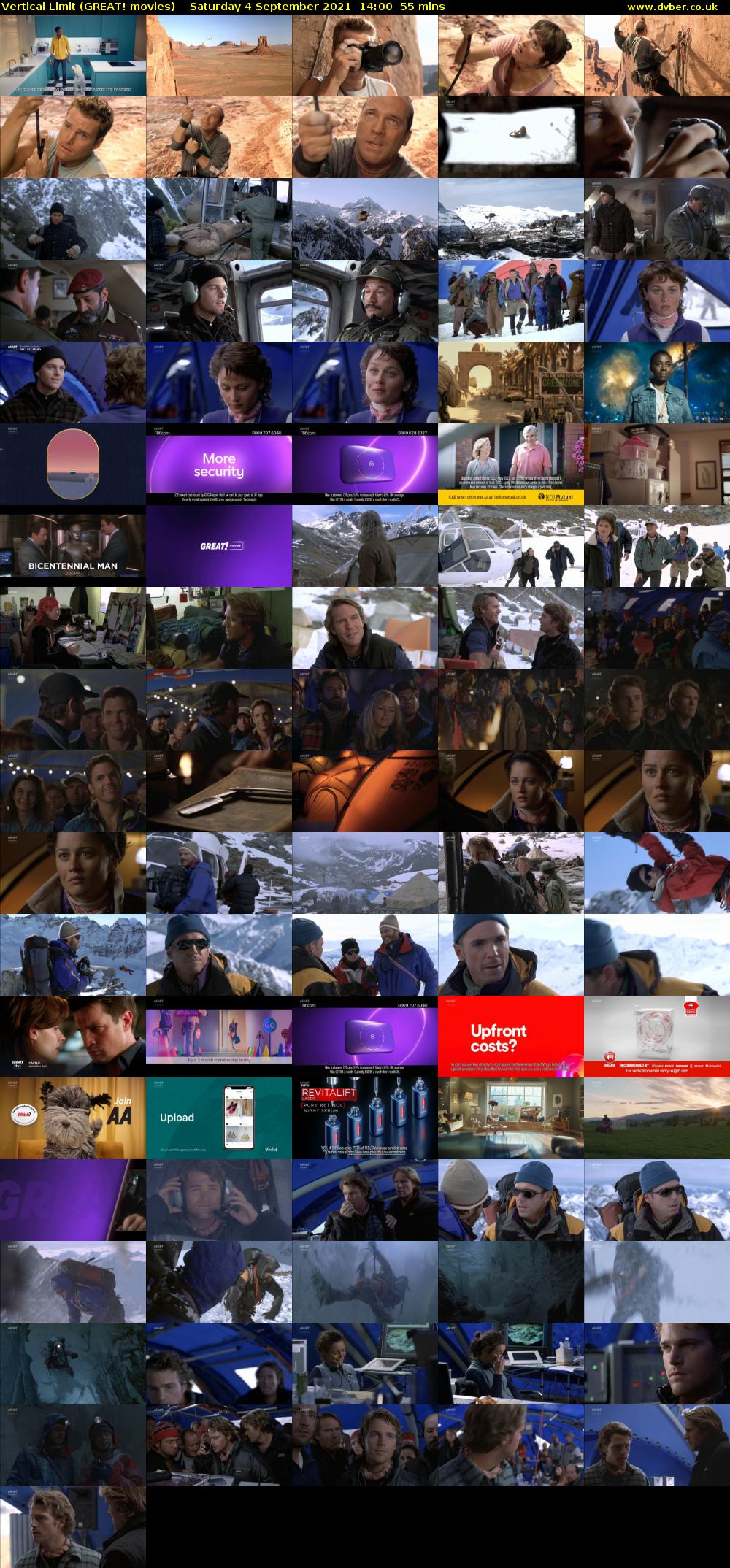 Vertical Limit (GREAT! movies) Saturday 4 September 2021 14:00 - 14:55